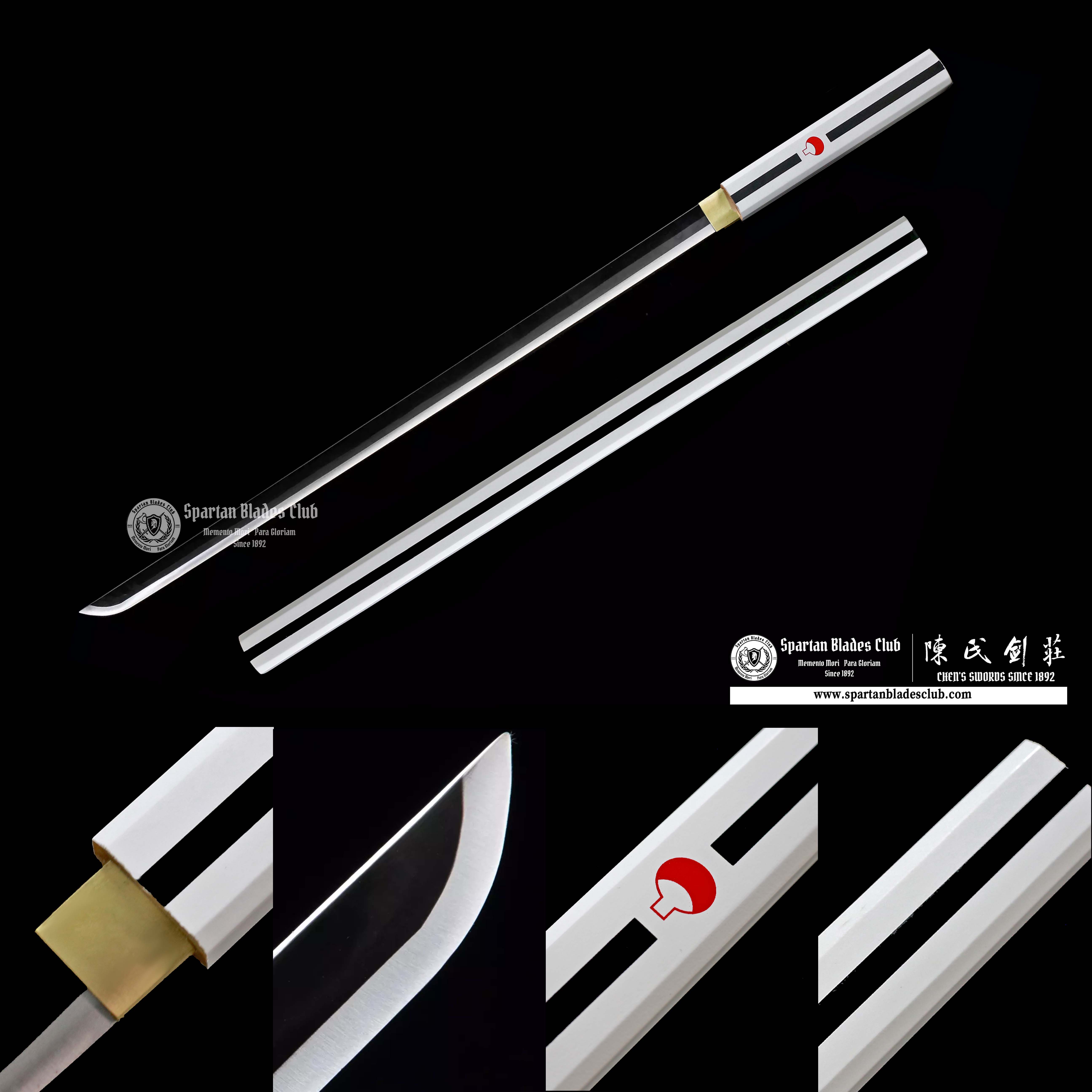 NAROTU: Sasuke(草薙剑） - Kusanagi Sword - 1045 Carbon Steel - Full Tang - Fully Functional - S.B.C & CHEN'S SWORDS - Spartan Blades Club - 陳氏劍莊1892