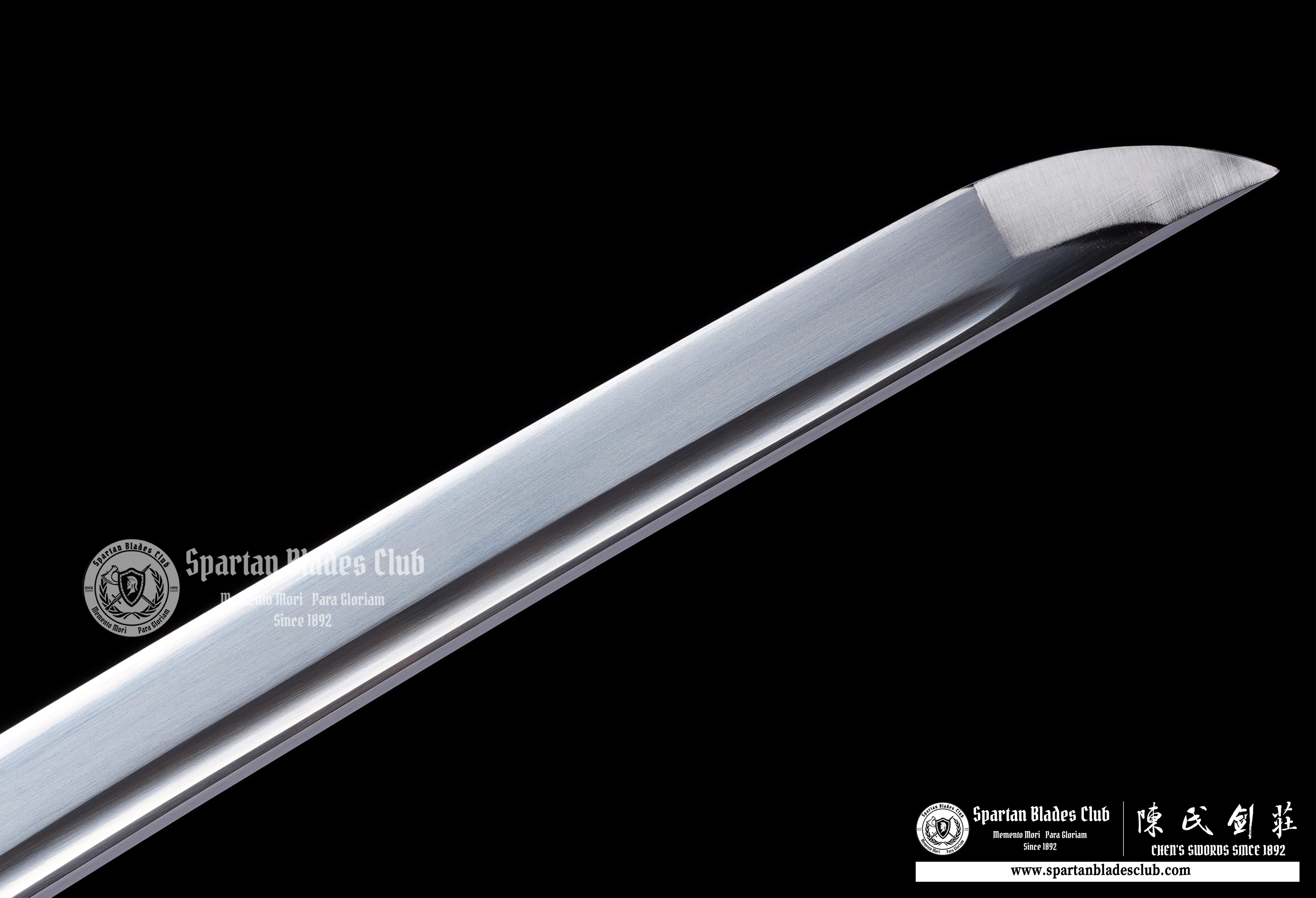 Dark Night's Dream(暗夜之梦) Wakizashi -65Mn Steel Blade(Spring steel) - - Full Tang Handcrafted with Genuine Ray Skin Handle - High-Performance Functional Sword - Black Gold - SBC - CHEN'S SWORDS - Spartan Blades Club - 陳氏劍莊1892