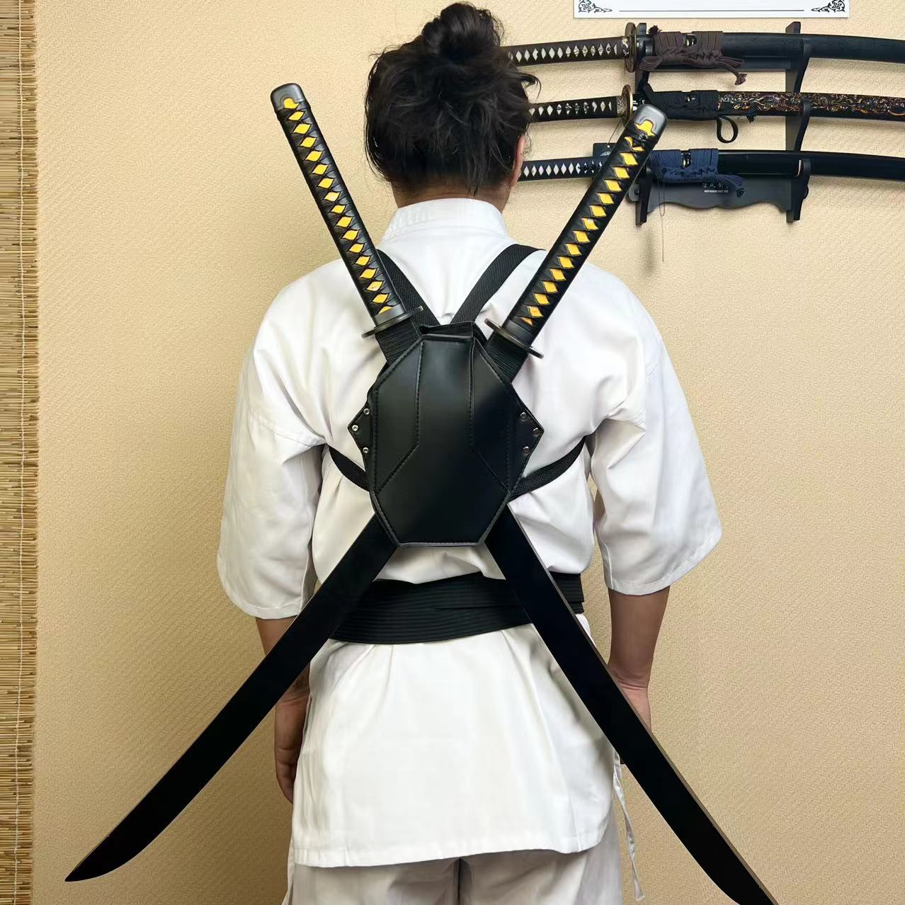 💥TK75💥 Deadpool Katana / High Carbon Steel / Battle-ready High-performance / Full-tang / Black / Spartan Blades Club / CHEN'S SWORDS 1892 - Spartan Blades Club - 陳氏劍莊1892