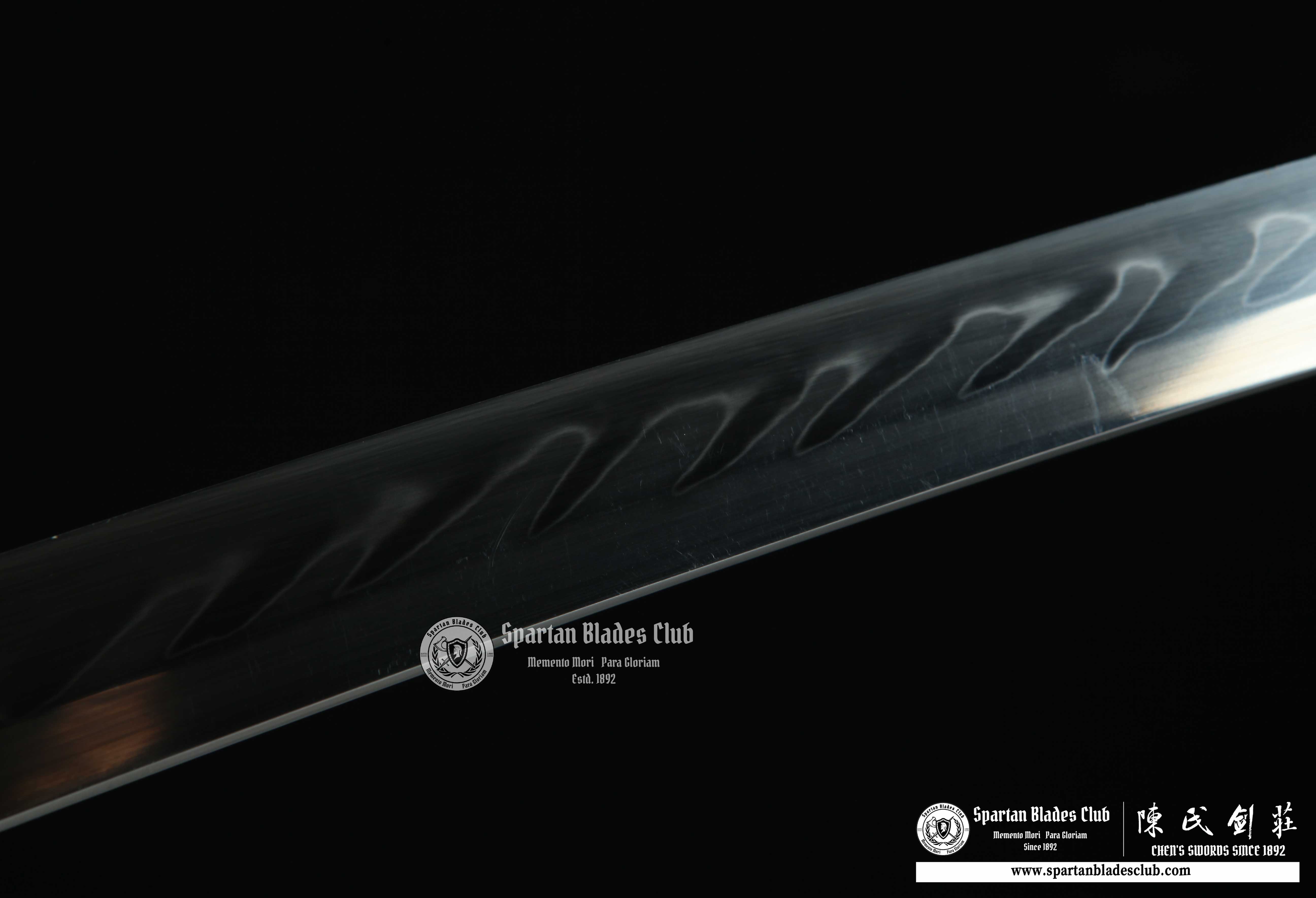 Katana / T10 Steel Clay-tempered / Real Hamon / Premium Polishing / Battle-ready / Full-tang / Red / Spartan Blades Club / CHEN'S SWORDS 1892 - Spartan Blades Club - 陳氏劍莊1892