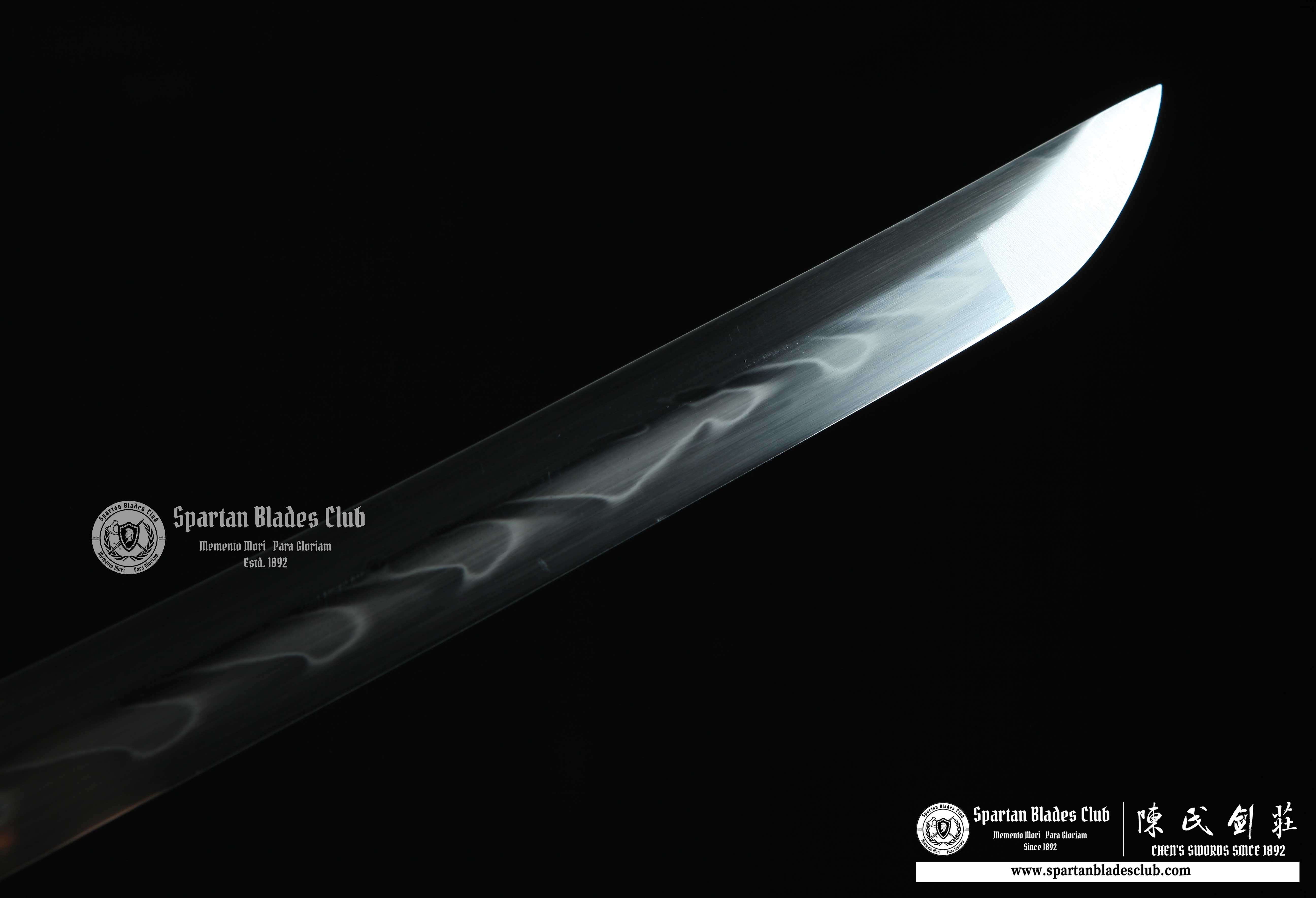 Katana / T10 Steel Clay-tempered / Real Hamon / Premium Polishing / Battle-ready / Full-tang / Red / Spartan Blades Club / CHEN'S SWORDS 1892 - Spartan Blades Club - 陳氏劍莊1892