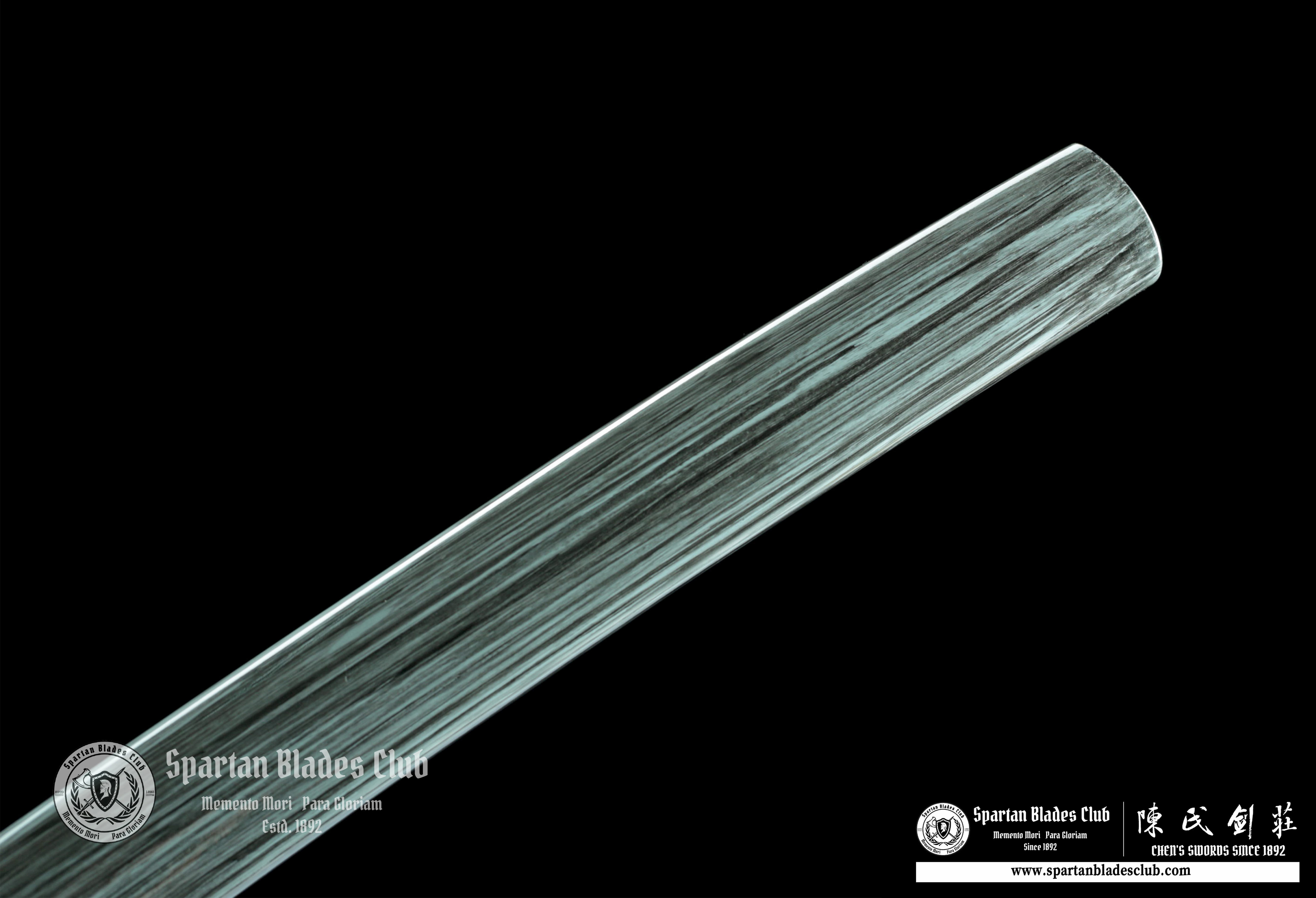 ⭐️TK72⭐️ Grey Tide - Katana - Damascus Steel - Battle Ready - Ocean Waves Themed - Full Tang - Spartan Blades Club - CHEN'S SWORDS 1892 - Spartan Blades Club - 陳氏劍莊1892