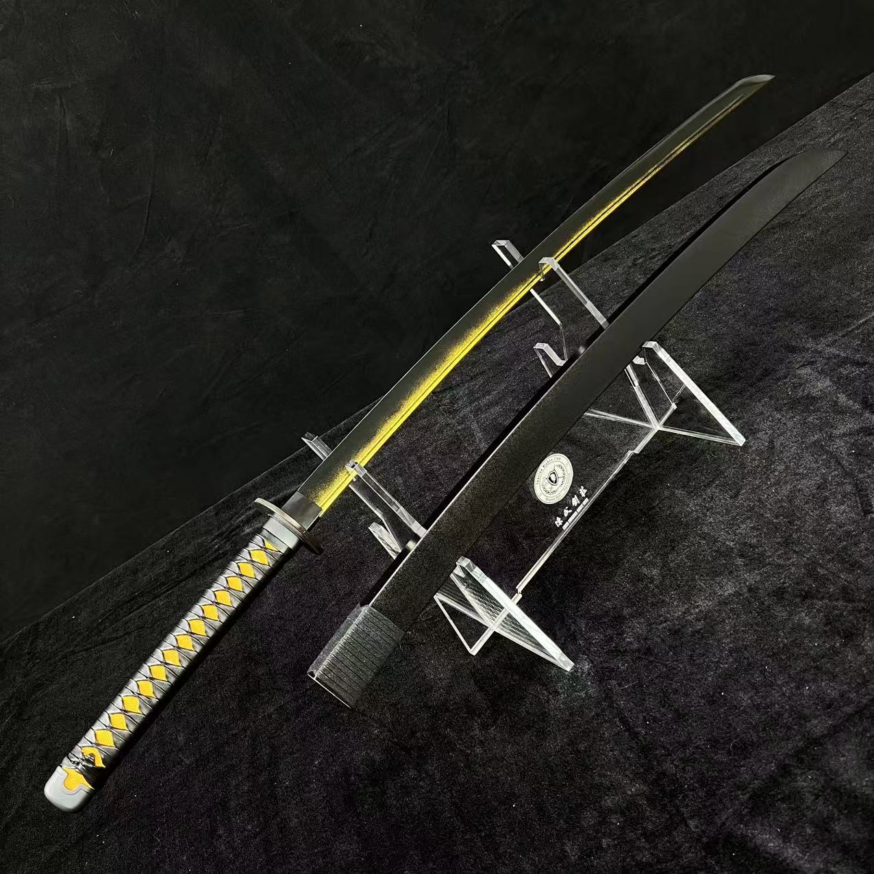 💥TK75💥 Deadpool Katana / High Carbon Steel / Battle-ready High-performance / Full-tang / Black / Spartan Blades Club / CHEN'S SWORDS 1892 - Spartan Blades Club - 陳氏劍莊1892