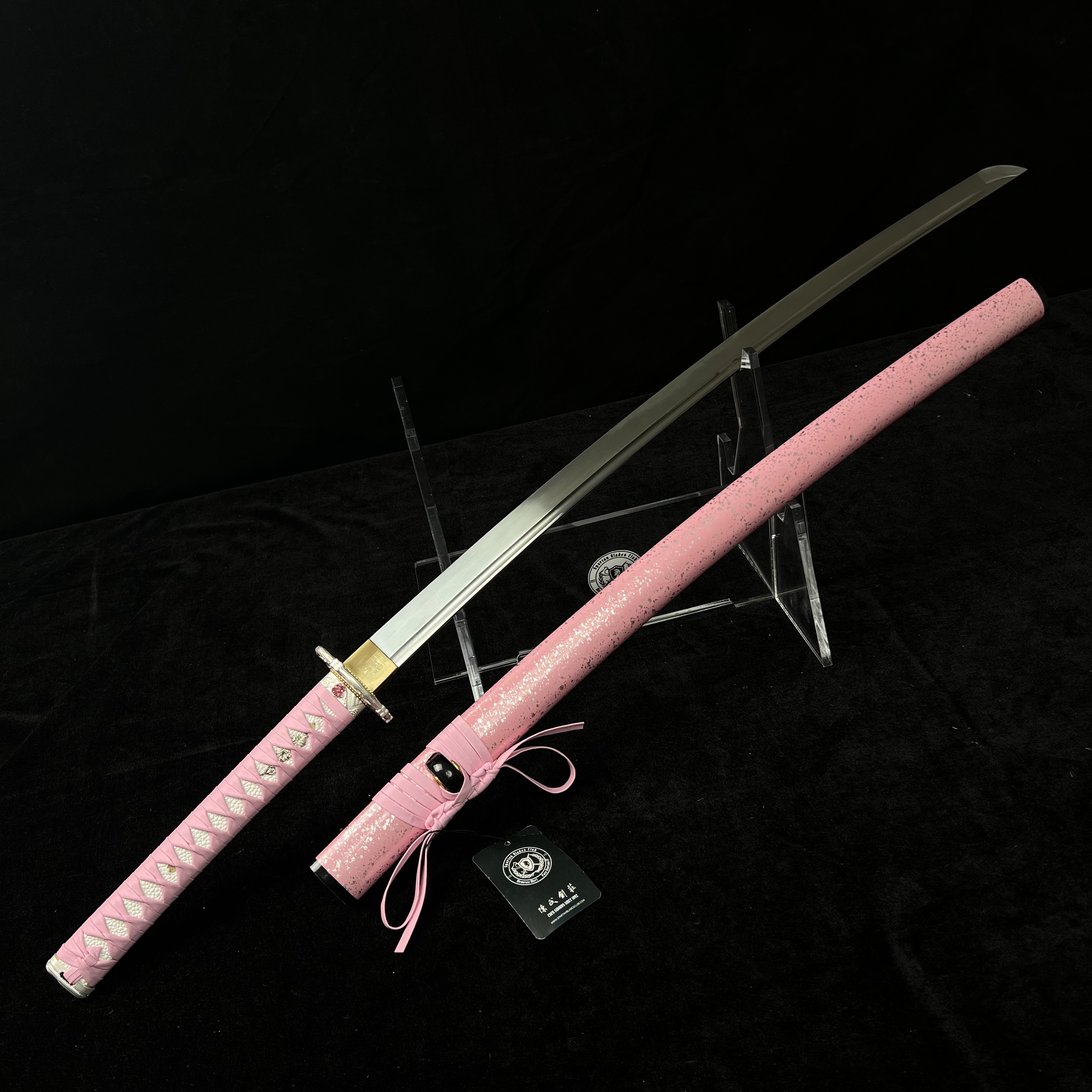 TK43 Barbie Katana - Pink Sakura Samurai - T10 steel - Full Tang -Battle ready - Spartan Blades Club / CHEN'S SWORDS 1892 - Spartan Blades Club - 陳氏劍莊1892