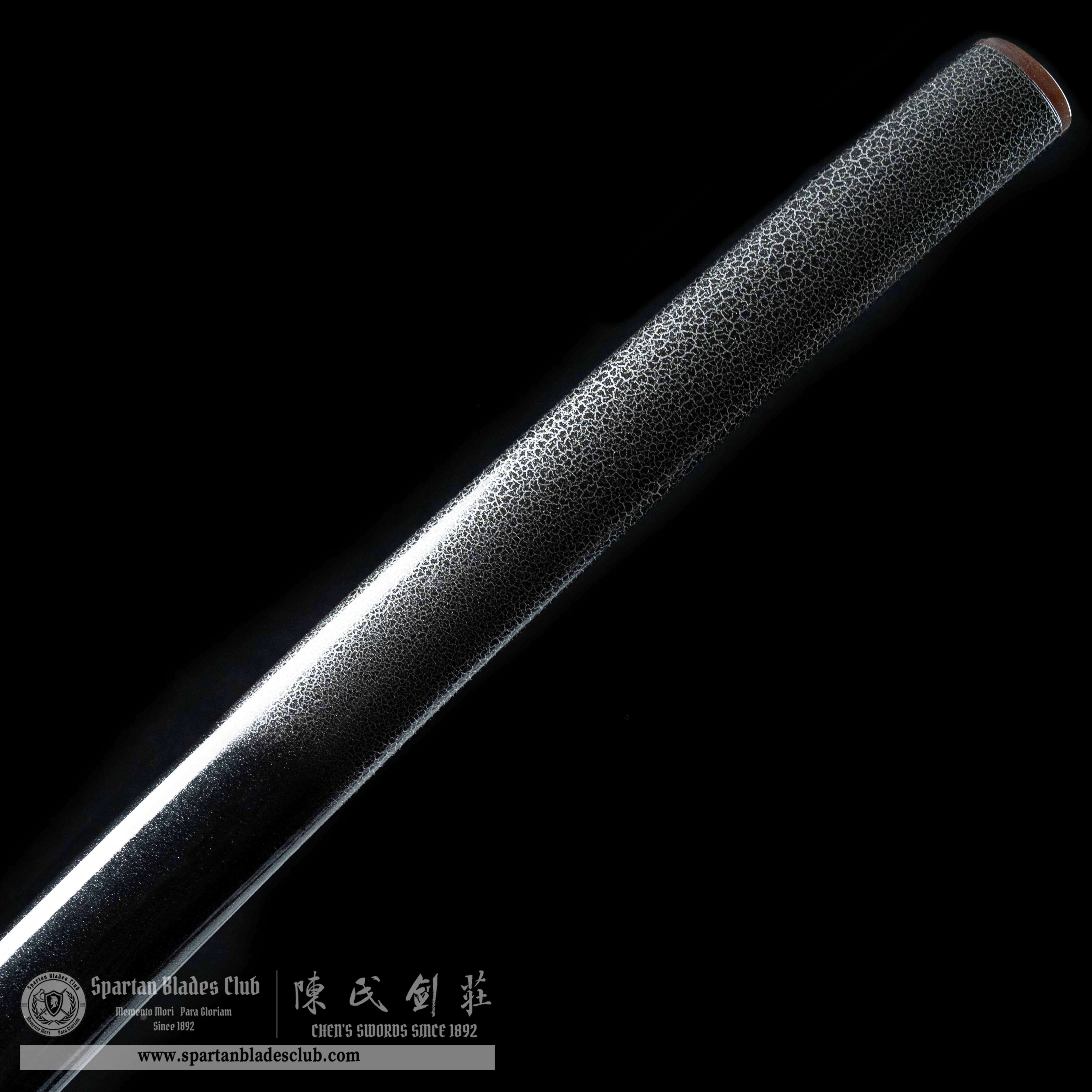 HY04|🕸Nocturnal Spider|Katana|T10 Steel|Clay-tempered|Real Hamon|Spider&cobweb|Black|Battle-Ready|Full-tang|Spartan Blades Club|CHEN'S SWORDS 1892 - Spartan Blades Club - 陳氏劍莊1892