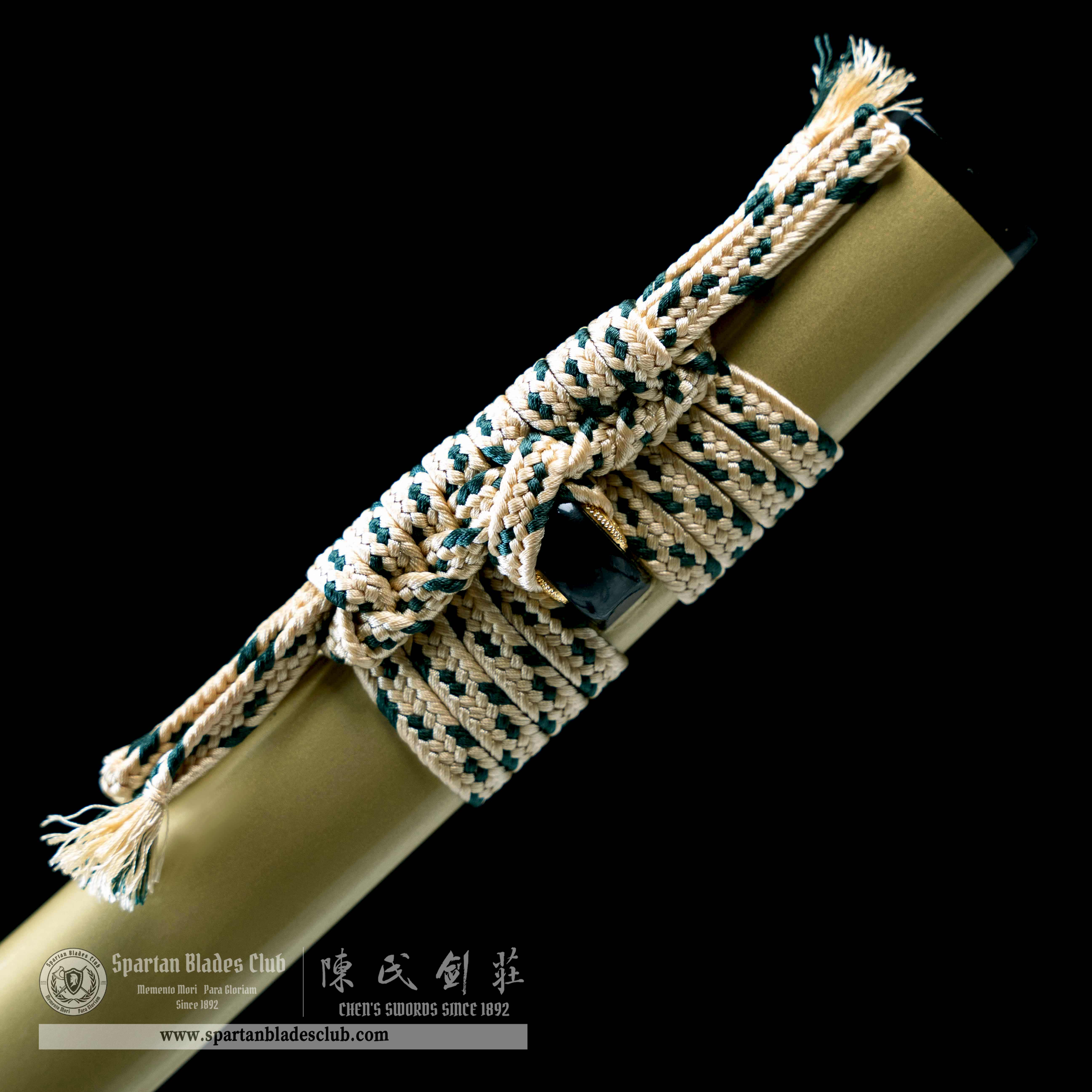 HY01｜🐅Golden Tiger｜Katana｜Damascus steal｜Heat-colored golden｜Battle-Ready｜Full-tang｜Spartan Blades Club｜CHEN'S SWORDS 1892 - Spartan Blades Club - 陳氏劍莊1892