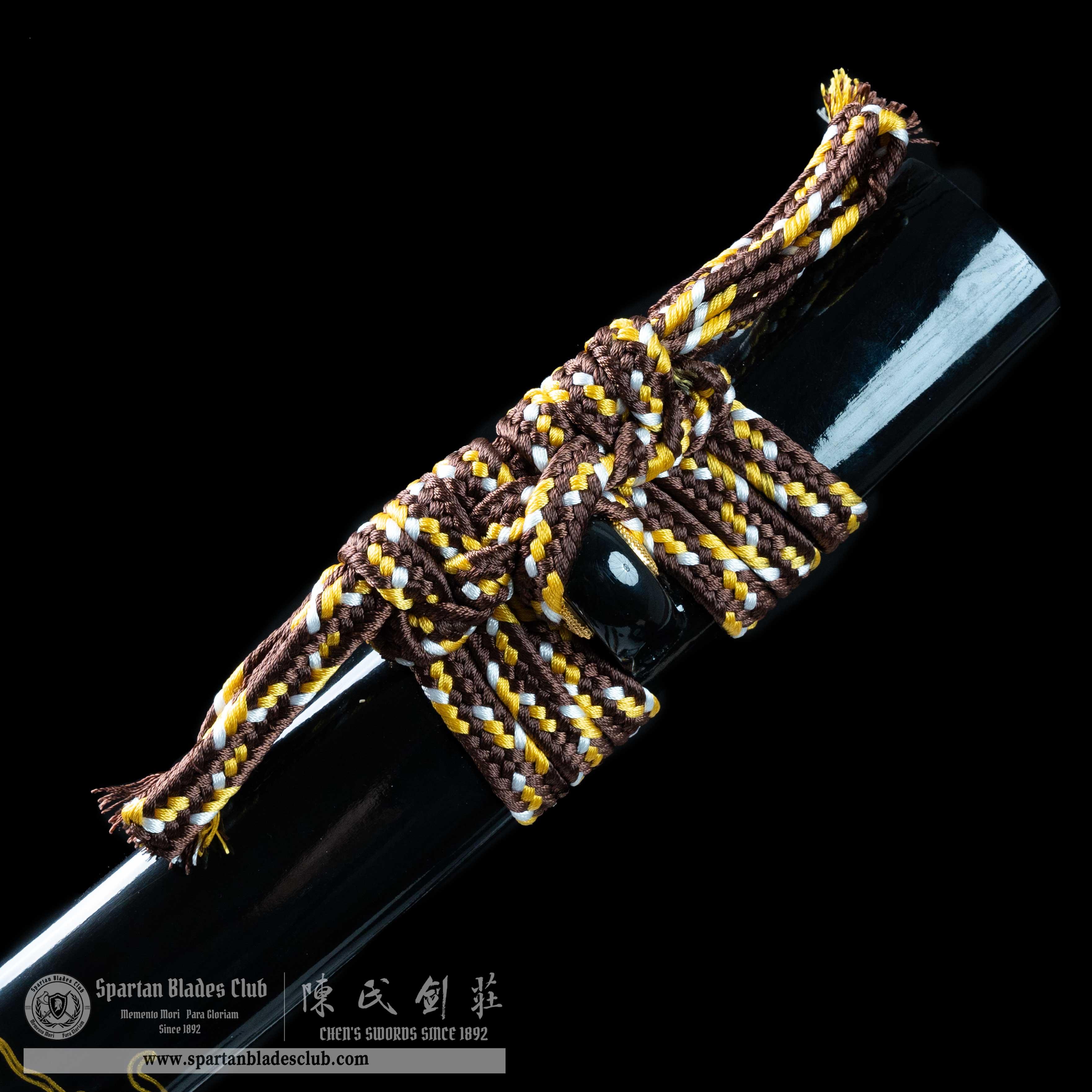 HY05|🐉Aureate Loong|Wakizashi|Damascus steel|Loong|Golden&Black&Brown|Battle-Ready|Full-tang|Spartan Blades Club|CHEN'S SWORDS 1892 - Spartan Blades Club - 陳氏劍莊1892