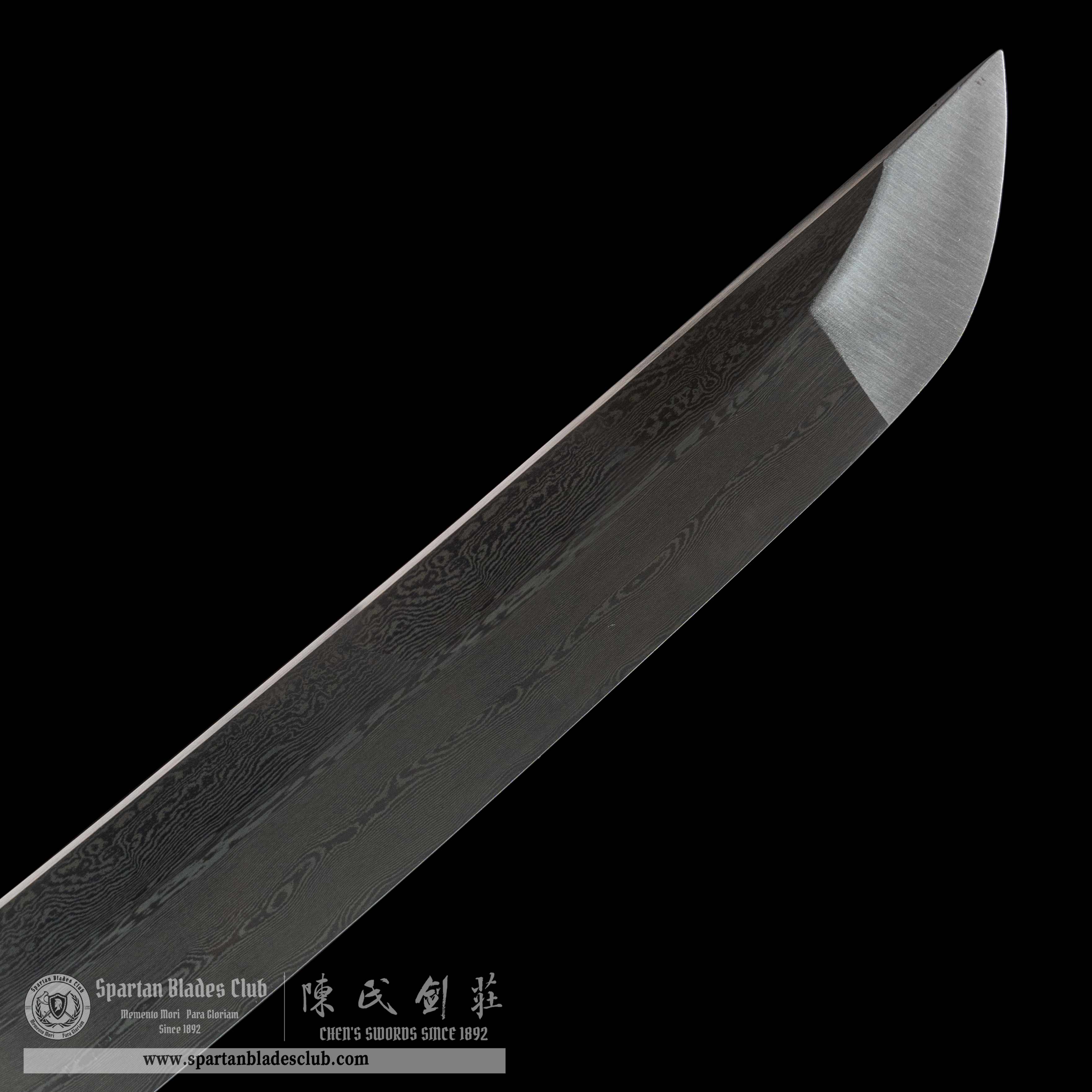 HY05|🐉Aureate Loong|Wakizashi|Damascus steel|Loong|Golden&Black&Brown|Battle-Ready|Full-tang|Spartan Blades Club|CHEN'S SWORDS 1892 - Spartan Blades Club - 陳氏劍莊1892