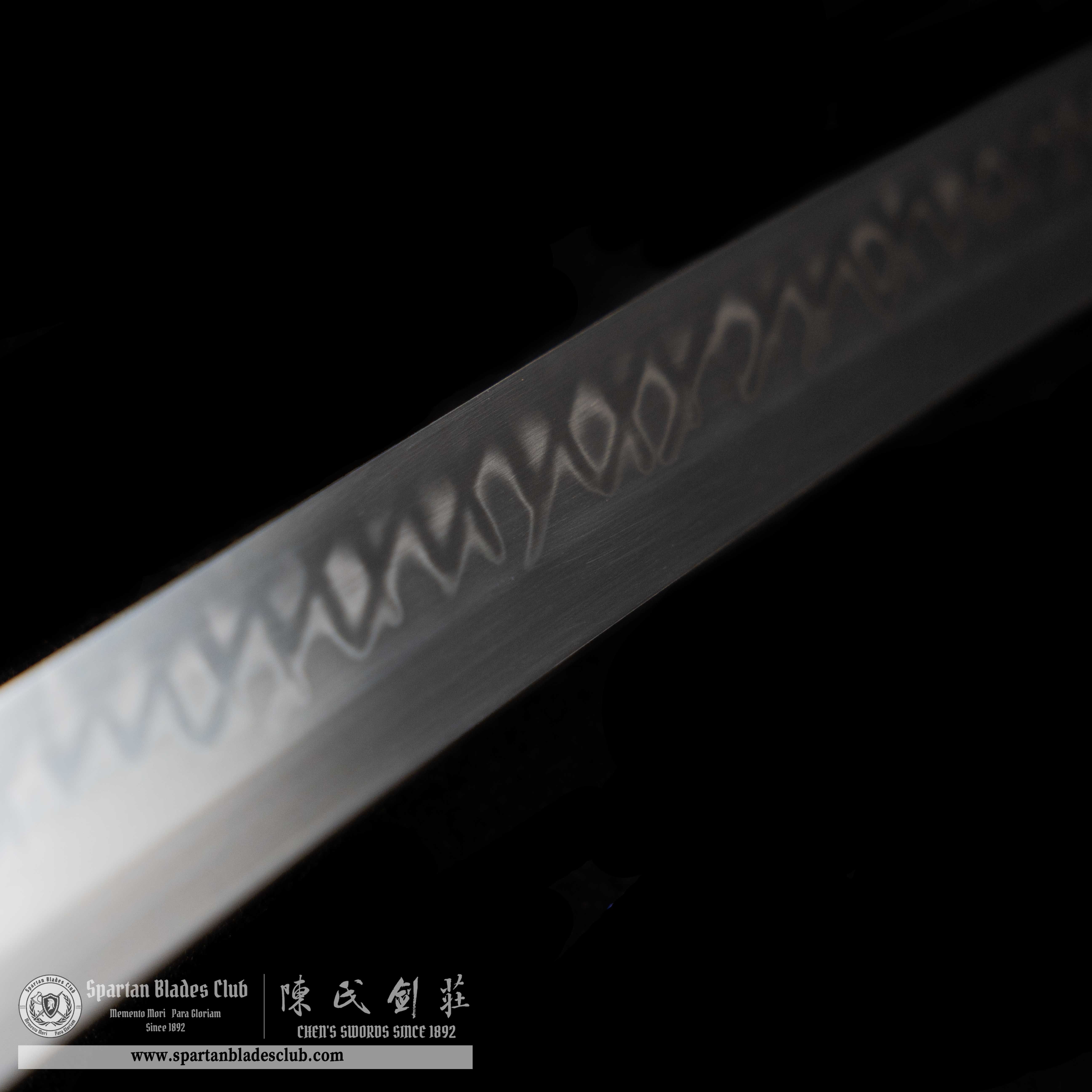 HY10|Black Mamba 🐍|Katana|T10 steel|Clay-tempered|Real Hamon|snake serpent|Black|Battle-Ready|Full-tang|Spartan Blades Club|CHEN'S SWORDS 1892 - Spartan Blades Club - 陳氏劍莊1892