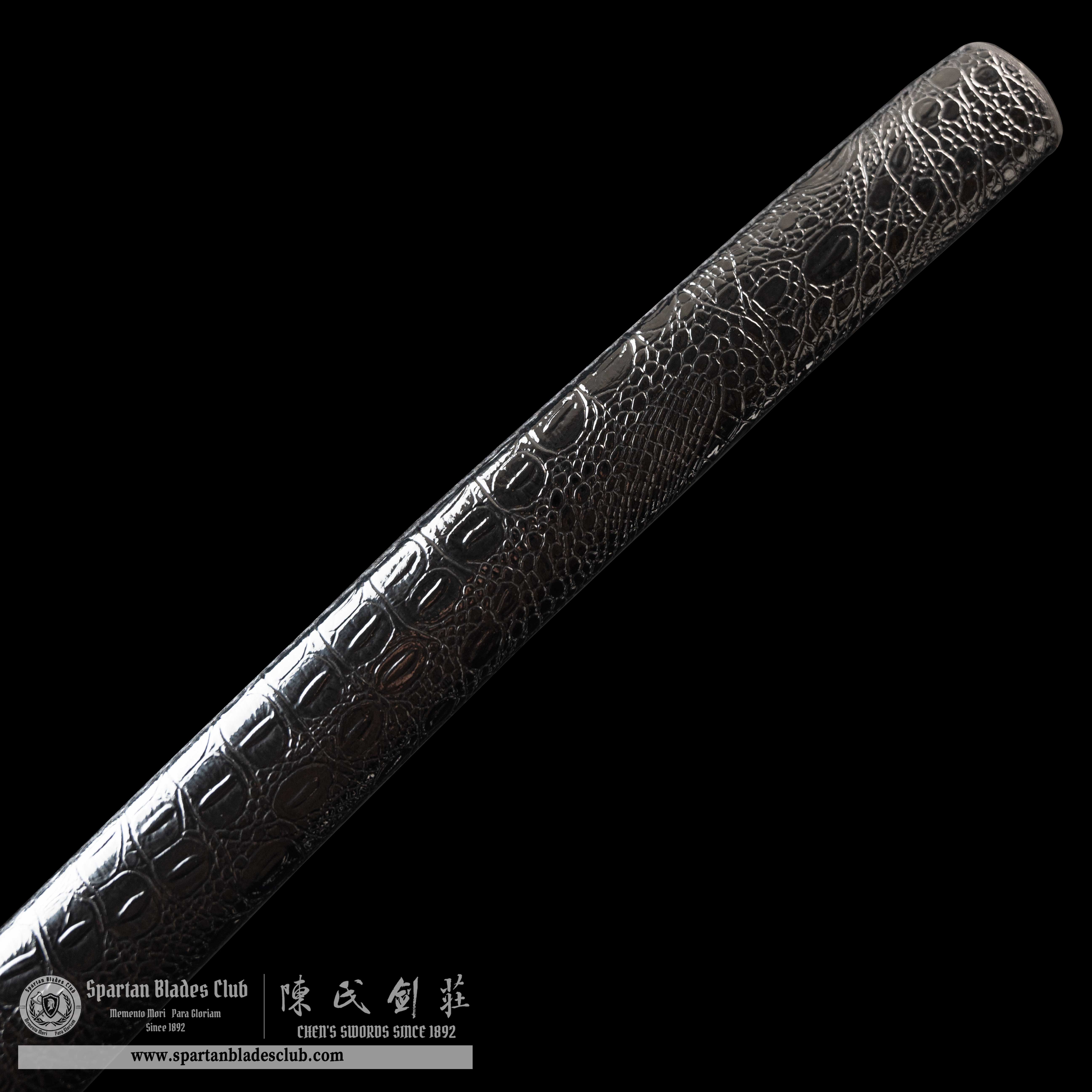 HY10|Black Mamba 🐍|Katana|T10 steel|Clay-tempered|Real Hamon|snake serpent|Black|Battle-Ready|Full-tang|Spartan Blades Club|CHEN'S SWORDS 1892 - Spartan Blades Club - 陳氏劍莊1892