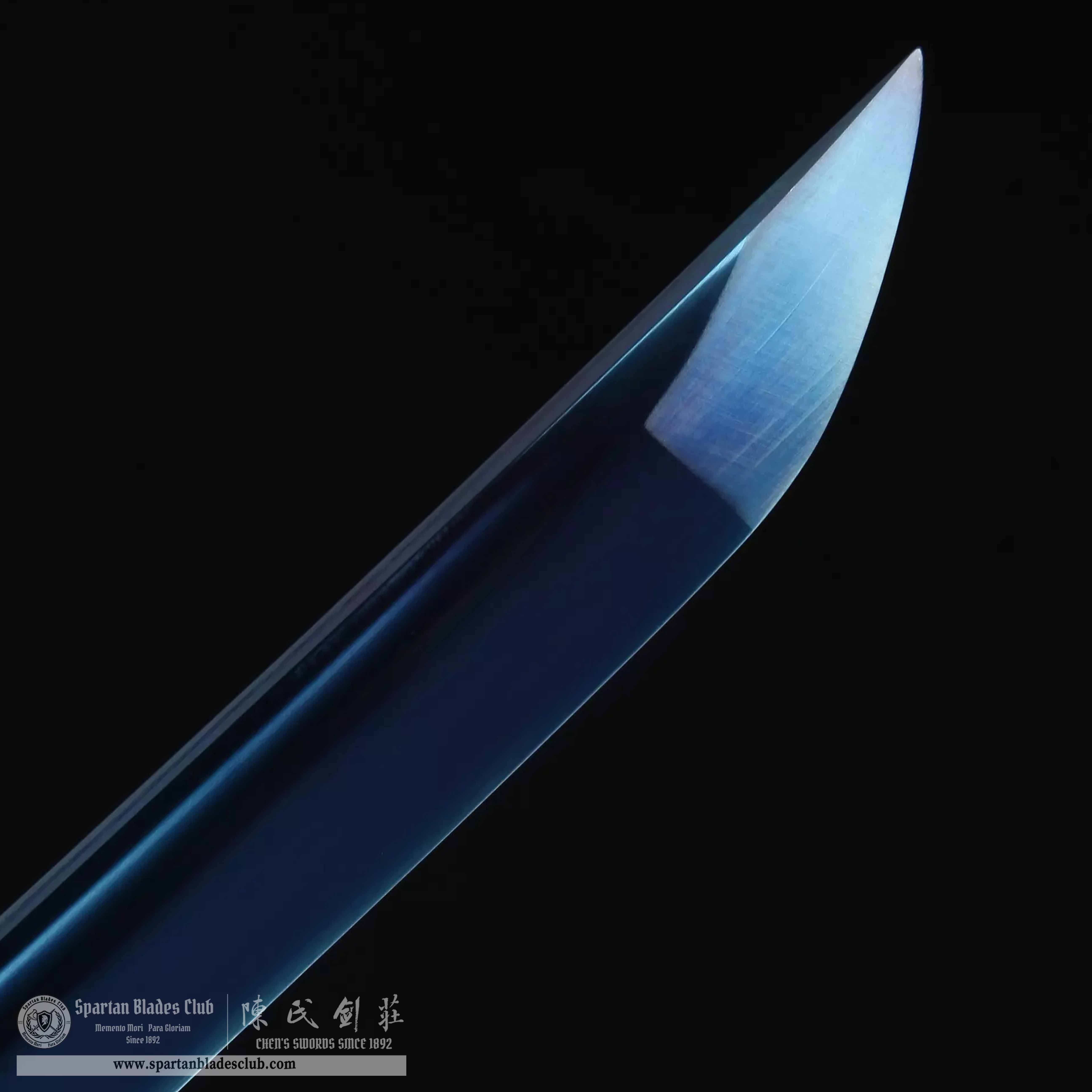 HY11｜🦅Azure Eagle Blade🔵｜Katana｜High carbon steel  Heat-colored blue｜Eagle｜Battle-Ready｜Full-tang｜Spartan Blades Club｜CHEN'S SWORDS 1892 - Spartan Blades Club - 陳氏劍莊1892