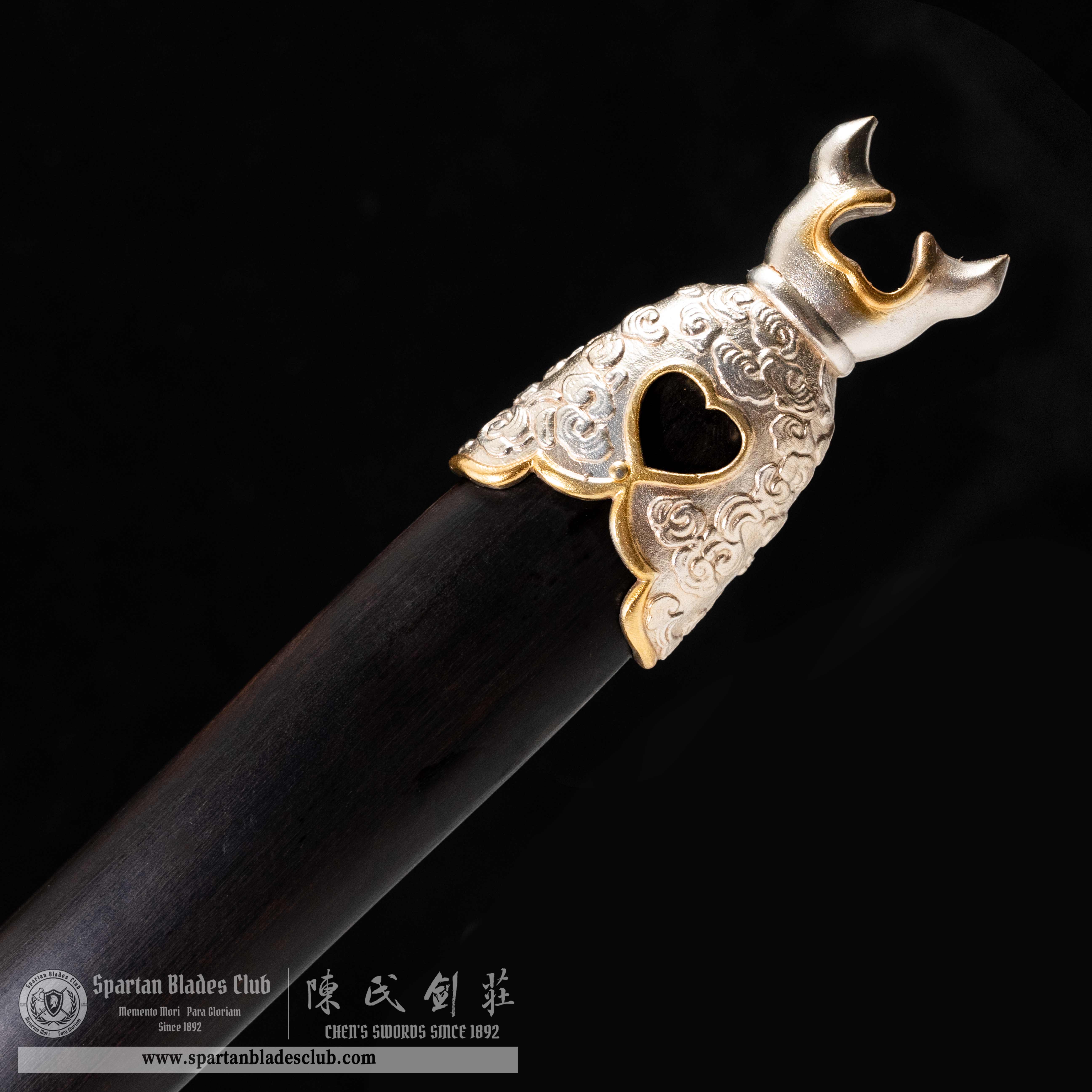 TR01|🐉JinHui Blade|Jian|Damascus steel|Loong dragon|Black&golden|Battle-Ready|Full-tang|Spartan Blades Club|CHEN'S SWORDS 1892 - Spartan Blades Club - 陳氏劍莊1892