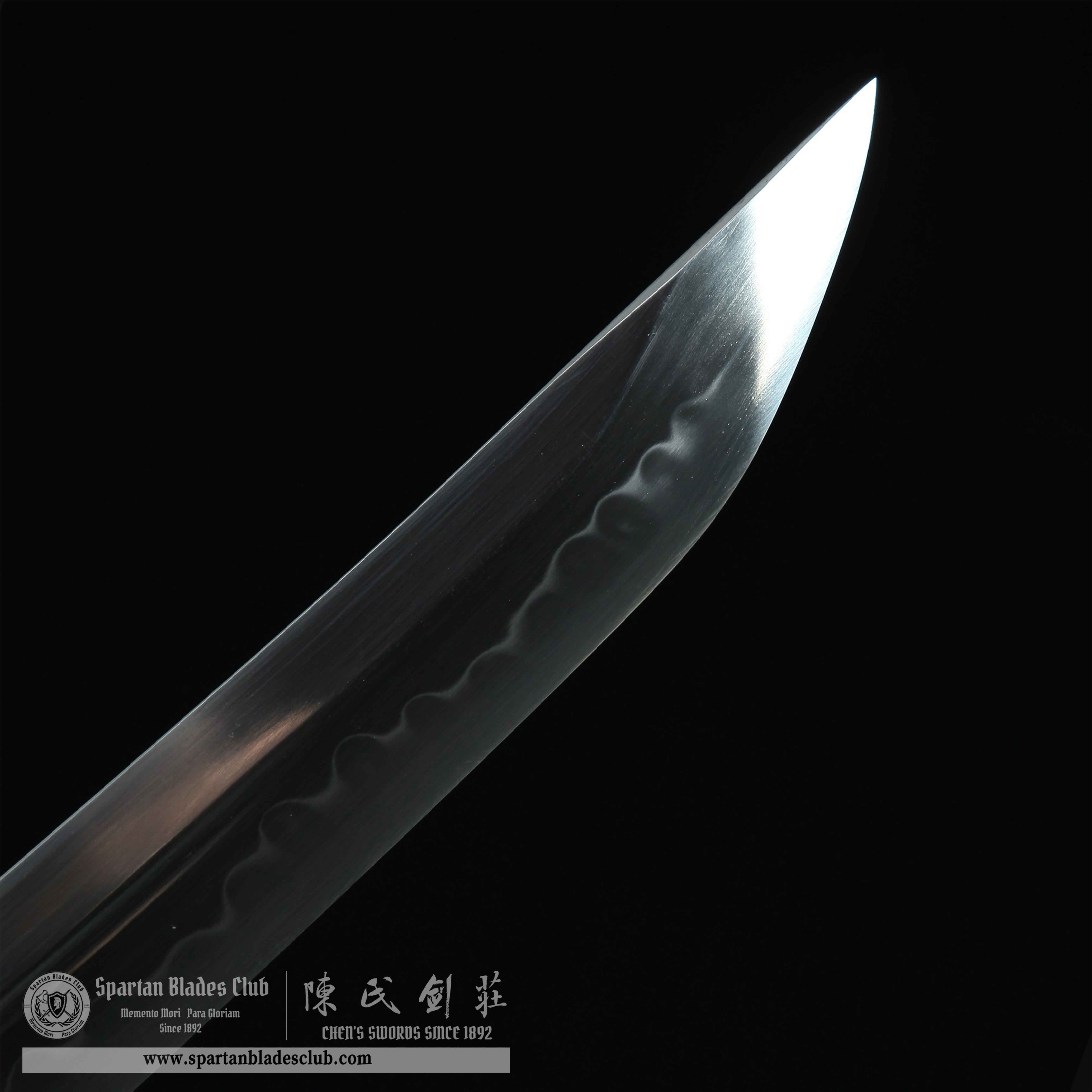 HY14|💲Green Fortune Blade|Tanto|T10 steel|Clay-tempered|Real Hamon|Fortune|Green|Battle-Ready|Full-tang|Spartan Blades Club|CHEN'S SWORDS 1892 - Spartan Blades Club - 陳氏劍莊1892