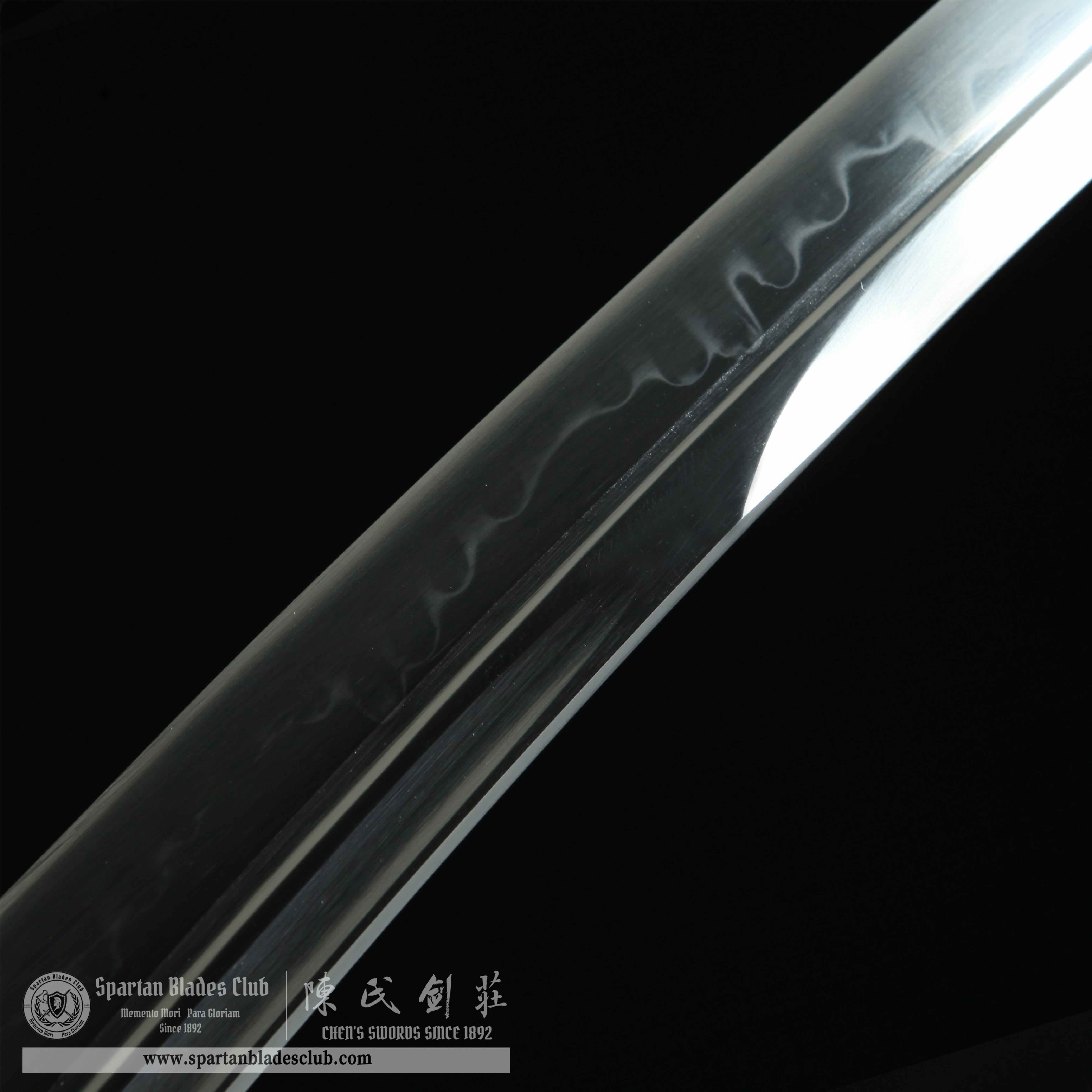 HY14|💲Green Fortune Blade|Tanto|T10 steel|Clay-tempered|Real Hamon|Fortune|Green|Battle-Ready|Full-tang|Spartan Blades Club|CHEN'S SWORDS 1892 - Spartan Blades Club - 陳氏劍莊1892