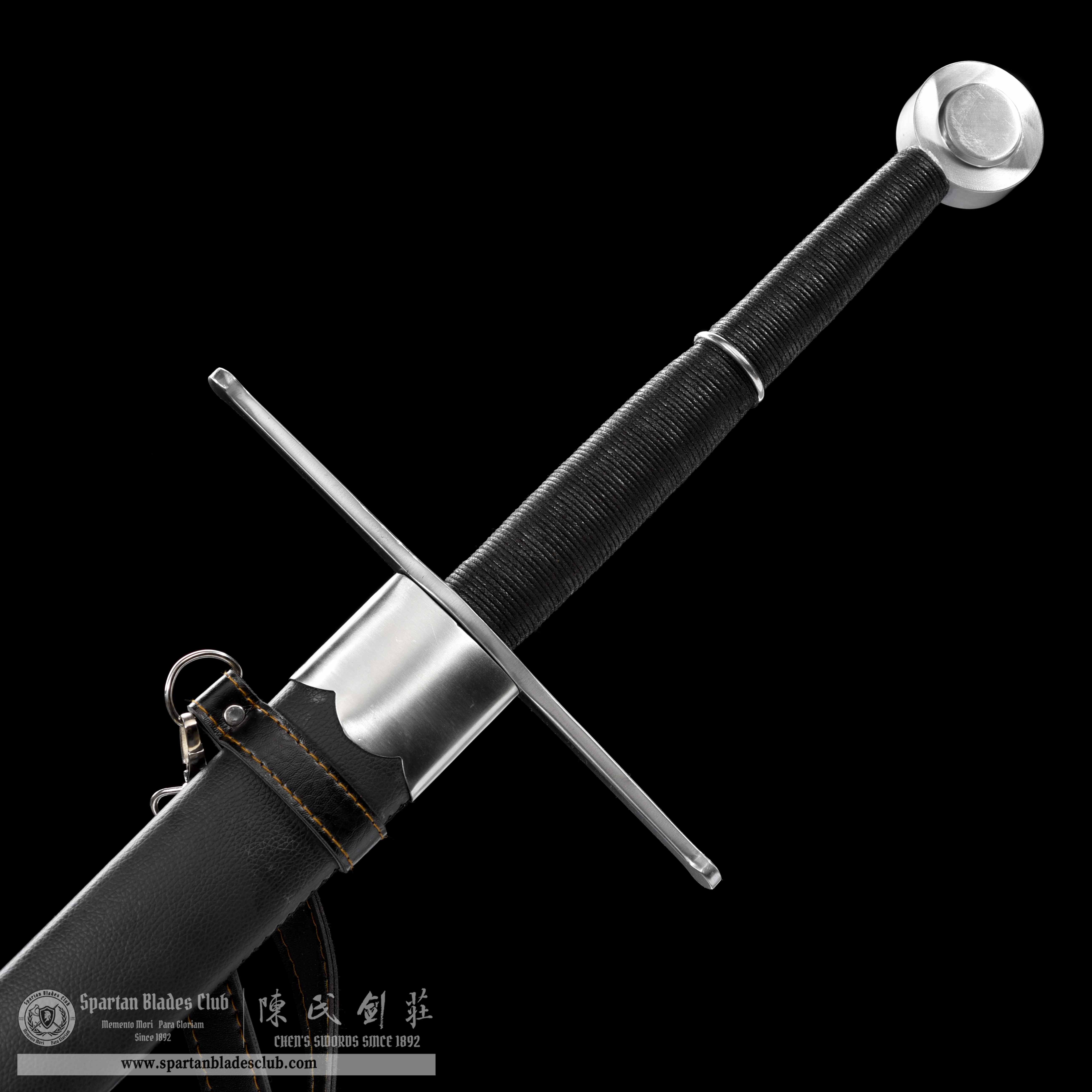 TR04|Umbrablade Longsword|European Sword|Manganese steel|Black|Battle-Ready|Full-tang|Spartan Blades Club|CHEN'S SWORDS 1892 - Spartan Blades Club - 陳氏劍莊1892