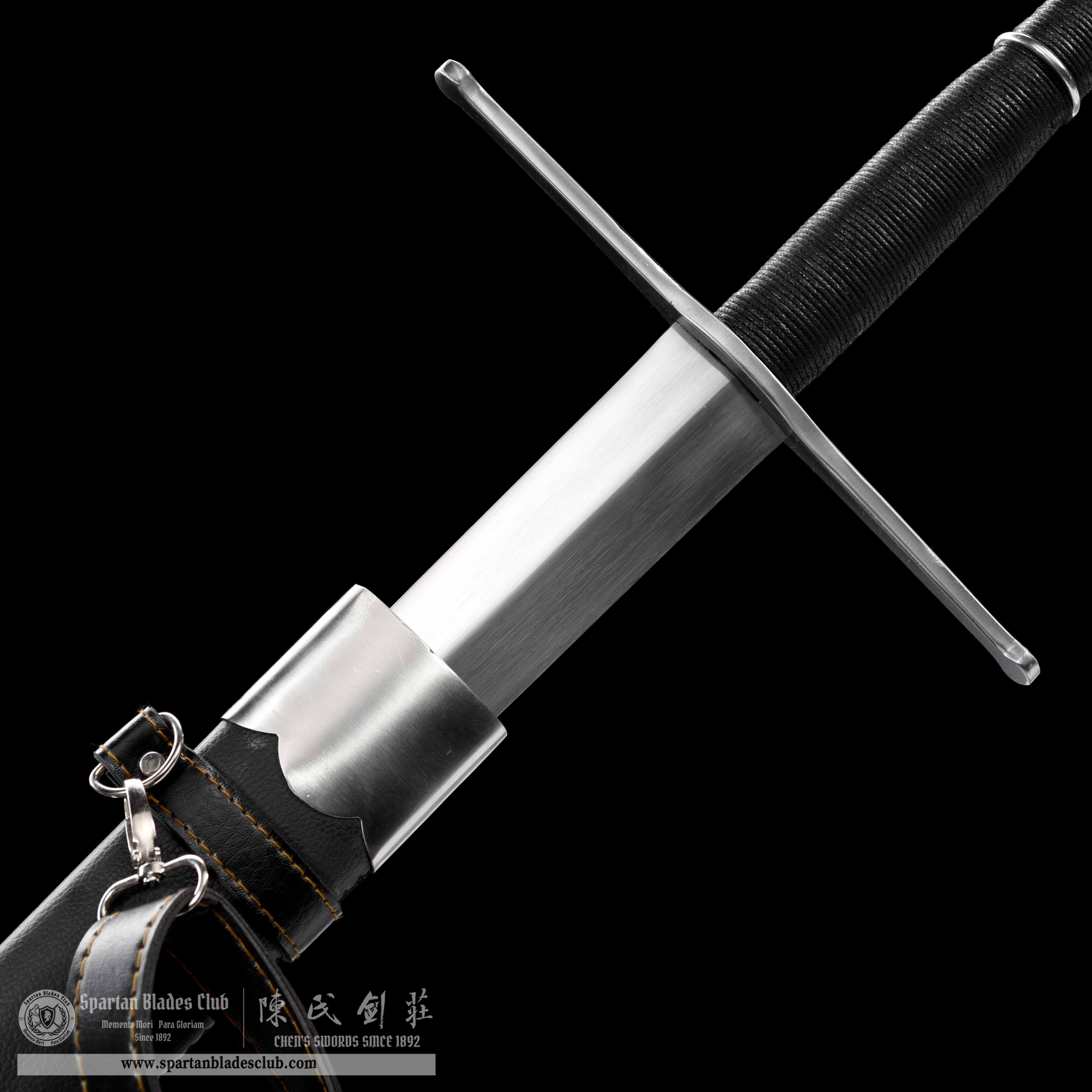 TR04|Umbrablade Longsword|European Sword|Manganese steel|Black|Battle-Ready|Full-tang|Spartan Blades Club|CHEN'S SWORDS 1892 - Spartan Blades Club - 陳氏劍莊1892