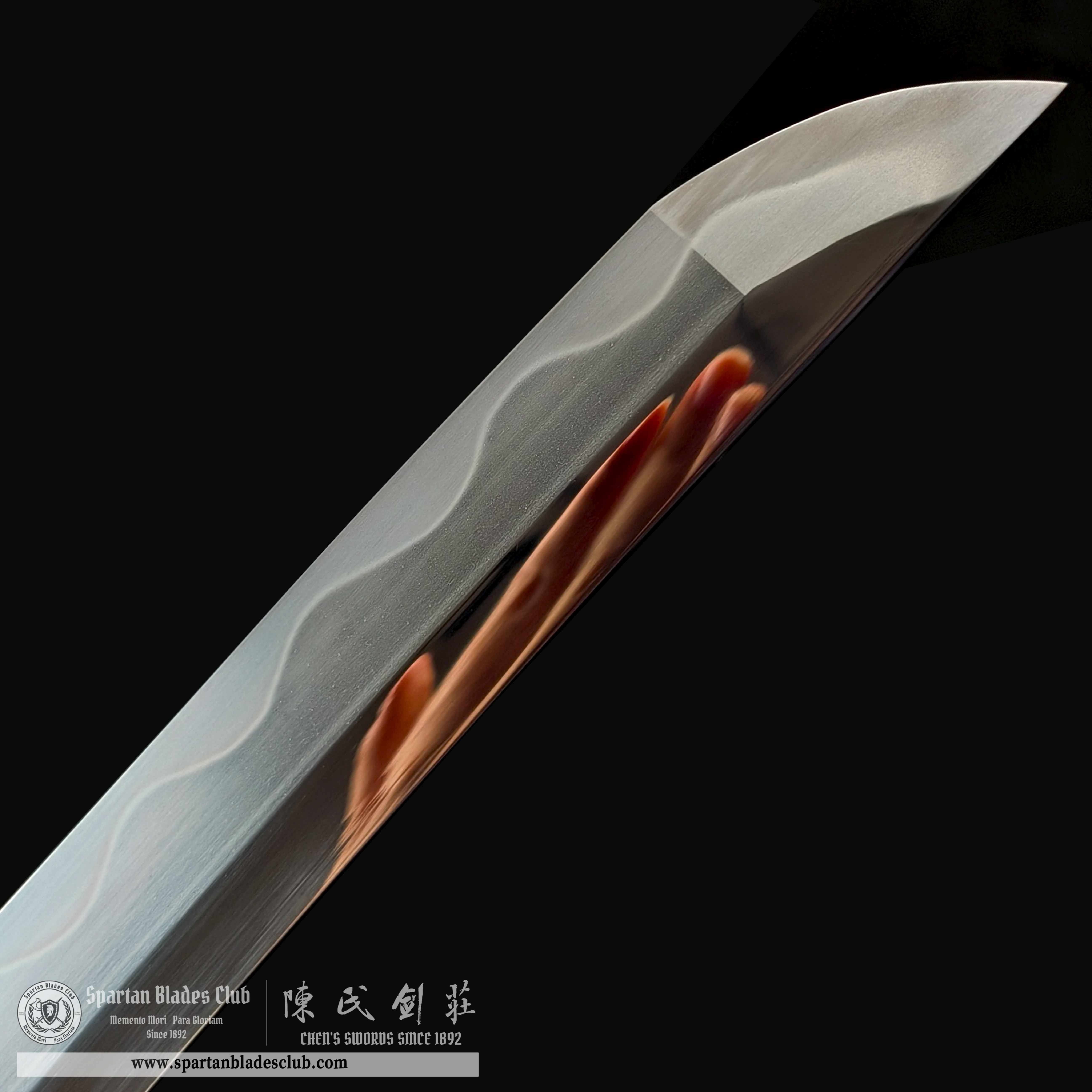 HY16|Verdant Orchid Katana|Katana|Tamahagane steel|flower|Black&Green|Battle-Ready|Full-tang|Spartan Blades Club|CHEN'S SWORDS 1892 - Spartan Blades Club - 陳氏劍莊1892