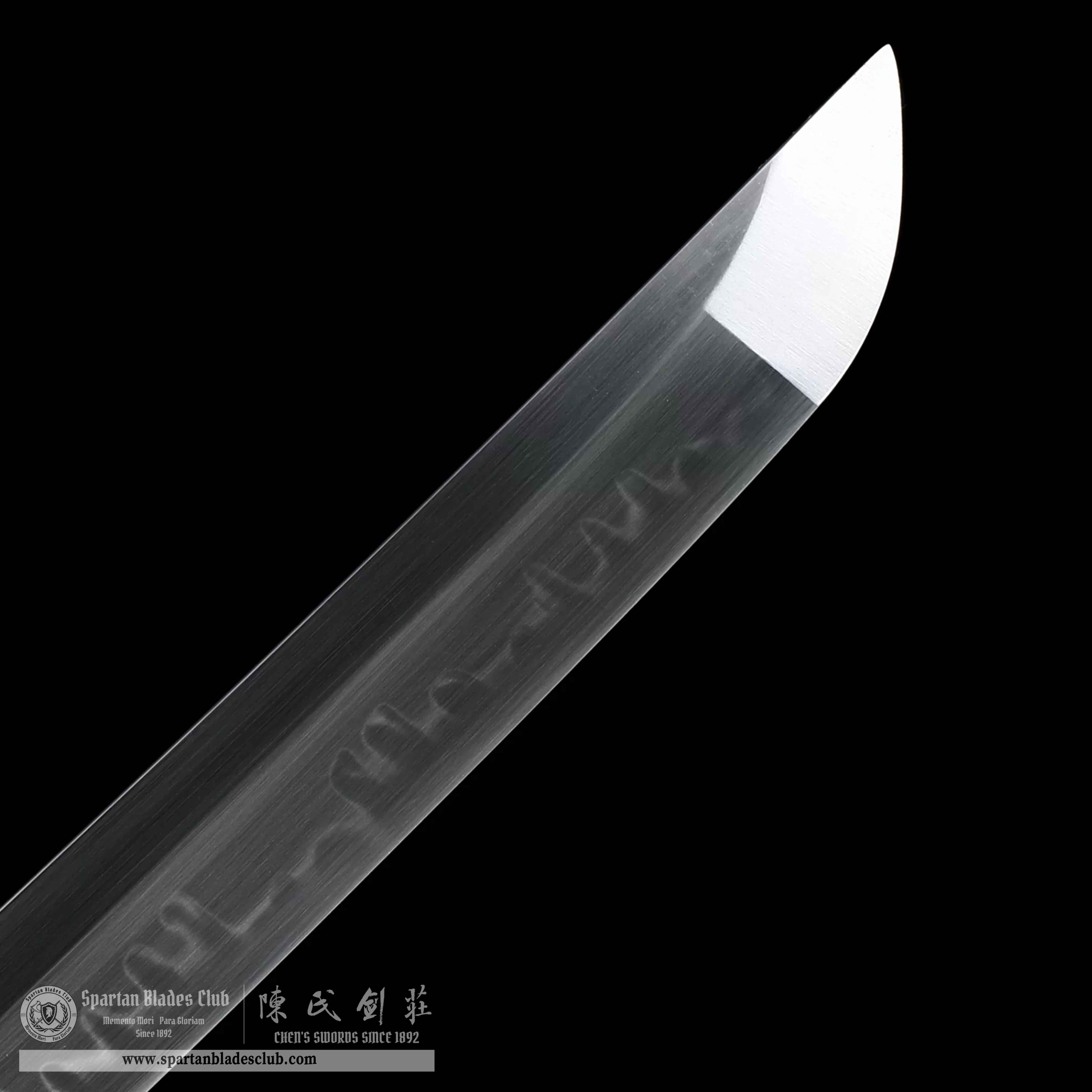 HY21|⚫️Ruroni Kenshin-Battosai|Han-dachi|T10 steel|Clay-tempered|Real Hamon|Black|Battle-Ready|Full-tang|Spartan Blades Club|CHEN'S SWORDS 1892 - Spartan Blades Club - 陳氏劍莊1892