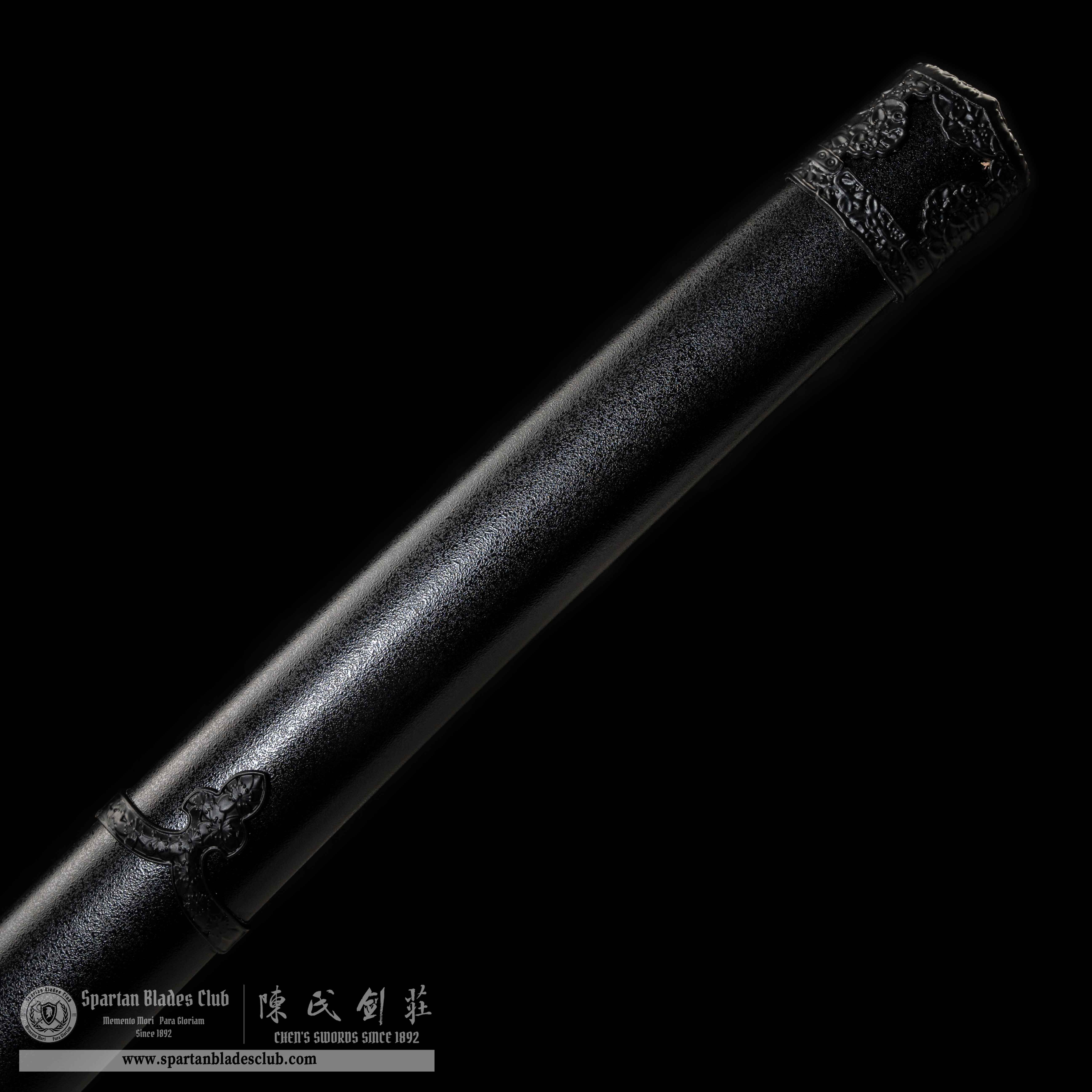 HY21|⚫️Ruroni Kenshin-Battosai|Han-dachi|T10 steel|Clay-tempered|Real Hamon|Black|Battle-Ready|Full-tang|Spartan Blades Club|CHEN'S SWORDS 1892 - Spartan Blades Club - 陳氏劍莊1892