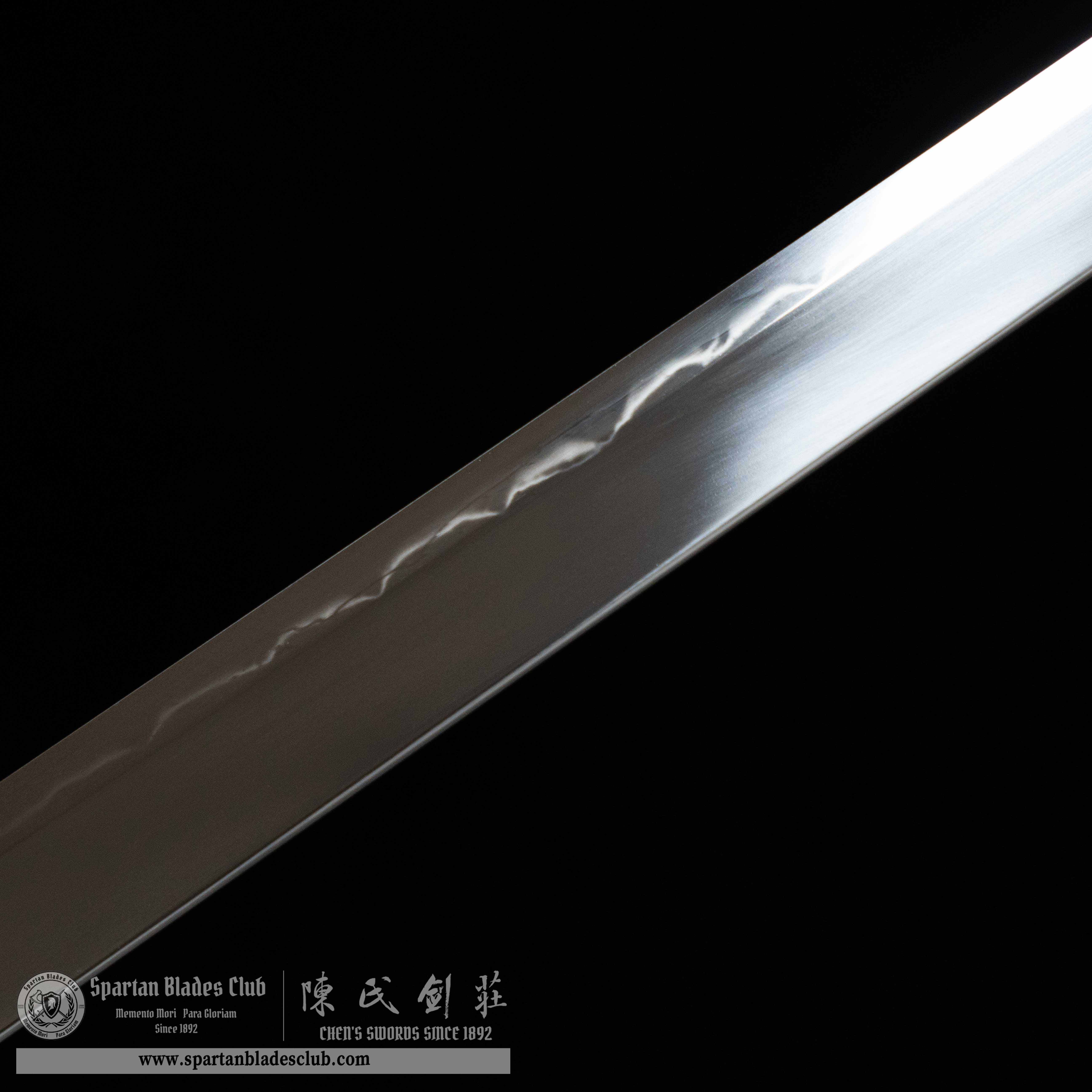 HY22|Shadowy Ninjato|Ninjato|T10 steel|Clay-tempered|Real Hamon|Black|Battle-Ready|Full-tang|Spartan Blades Club|CHEN'S SWORDS 1892 - Spartan Blades Club - 陳氏劍莊1892