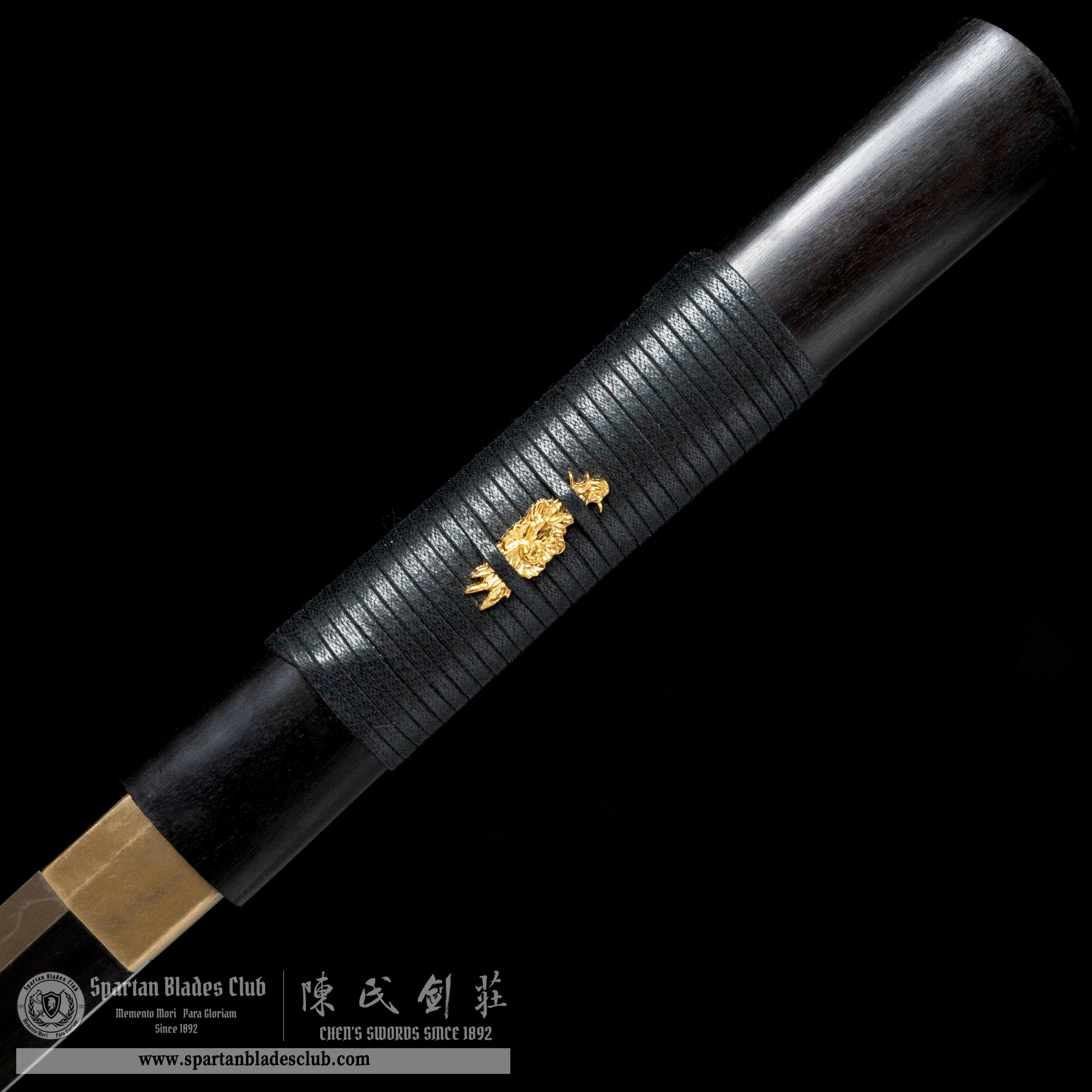 HY22|Shadowy Ninjato|Ninjato|T10 steel|Clay-tempered|Real Hamon|Black|Battle-Ready|Full-tang|Spartan Blades Club|CHEN'S SWORDS 1892 - Spartan Blades Club - 陳氏劍莊1892