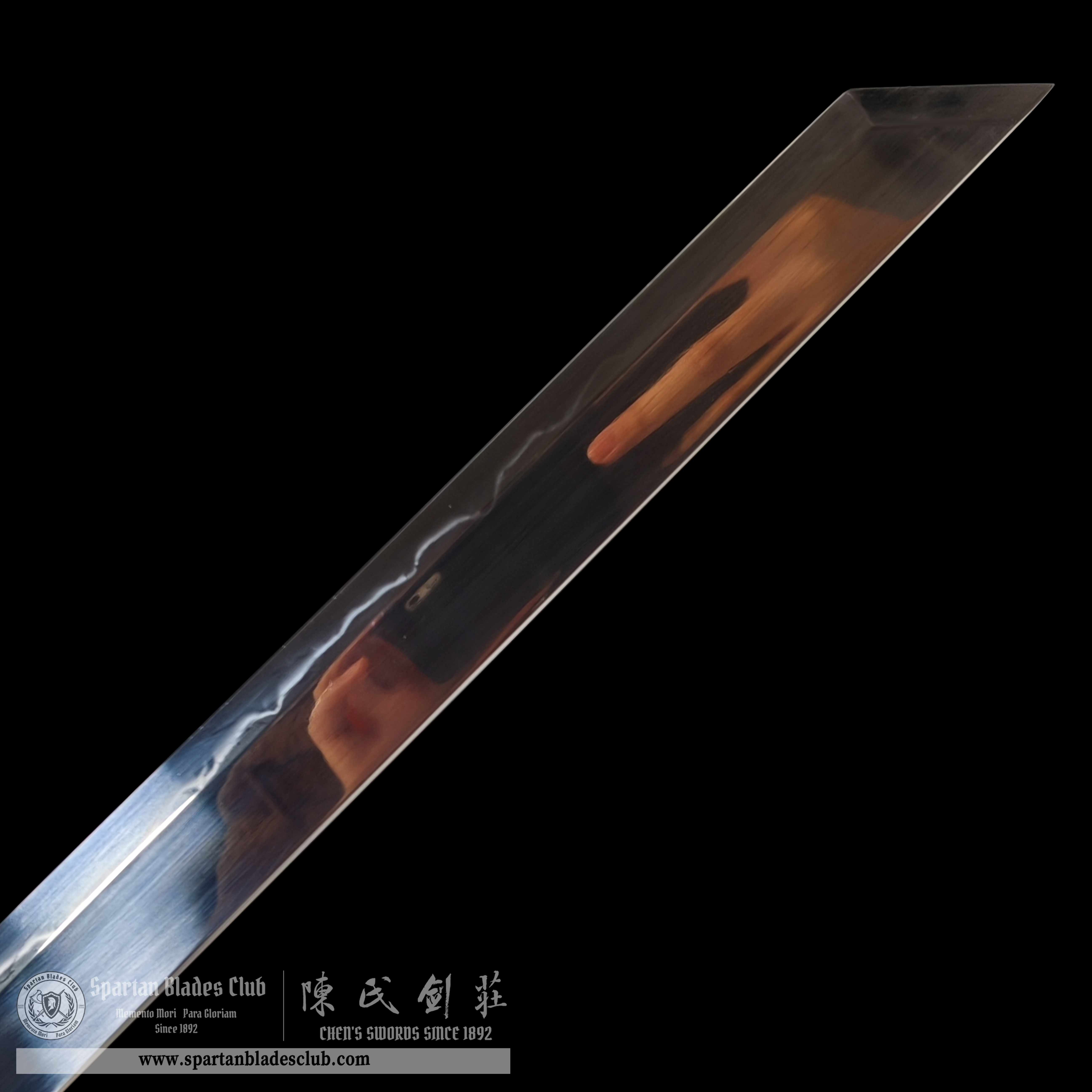 HY22|Shadowy Ninjato|Ninjato|T10 steel|Clay-tempered|Real Hamon|Black|Battle-Ready|Full-tang|Spartan Blades Club|CHEN'S SWORDS 1892 - Spartan Blades Club - 陳氏劍莊1892