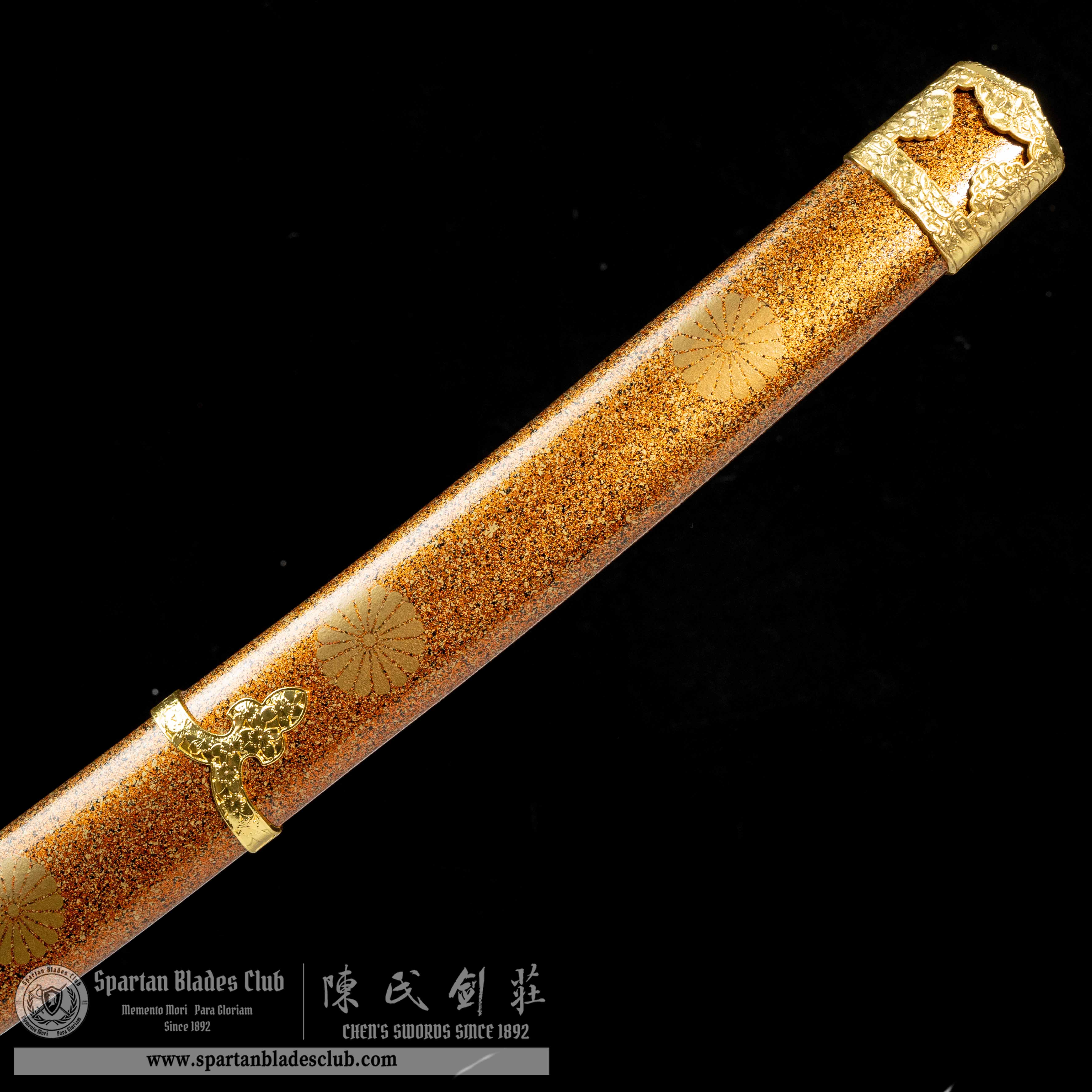 HY24|🥇Aurelius Edge|Odachi|T10 steel|Golden&Yellow|Battle-Ready|Full-tang|Spartan Blades Club|CHEN'S SWORDS 1892 - Spartan Blades Club
