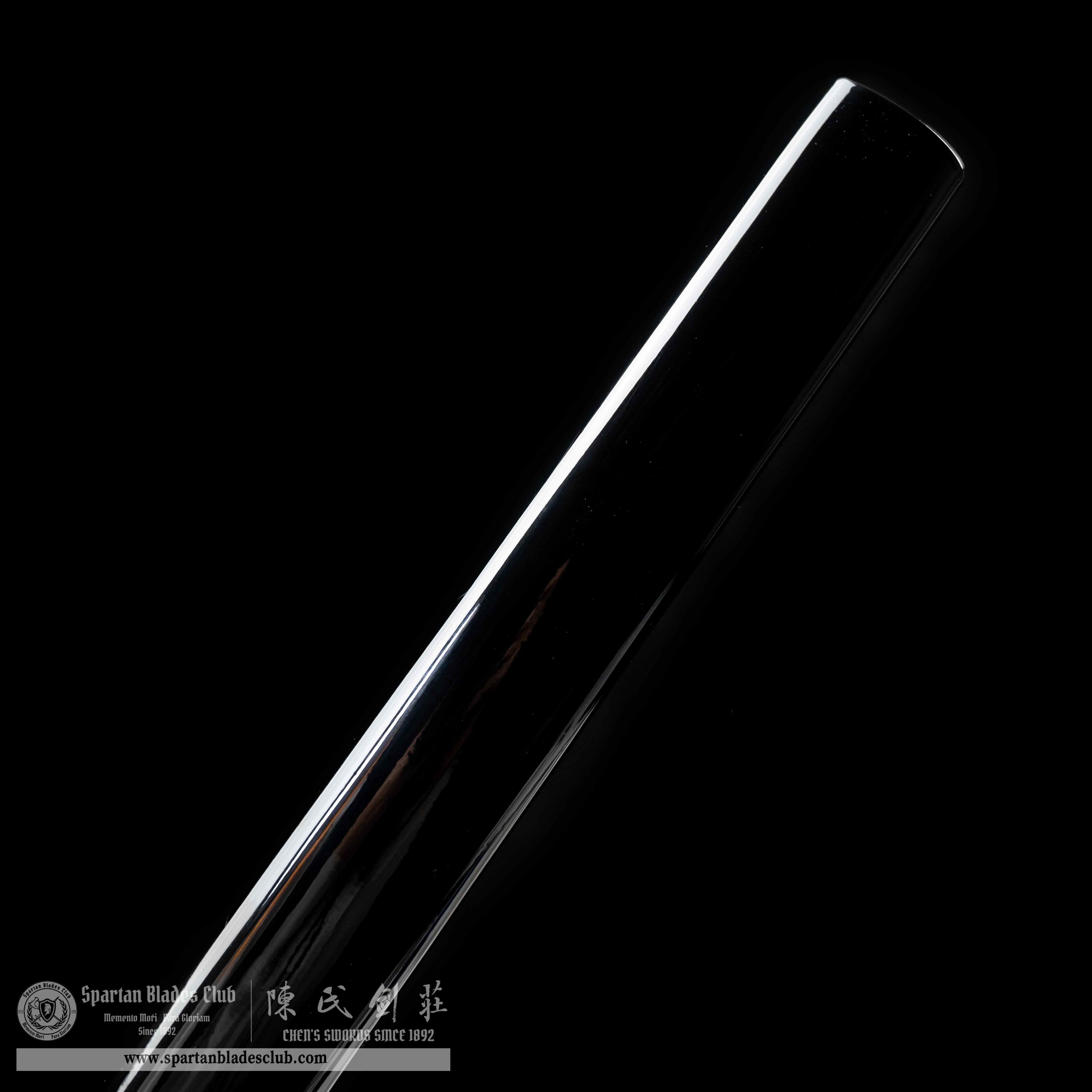 HY27|Nocturn Etch|Ninjato|Damascus steel|Black|Battle-Ready|Full-tang|Spartan Blades Club|CHEN'S SWORDS 1892 - Spartan Blades Club - 陳氏劍莊1892