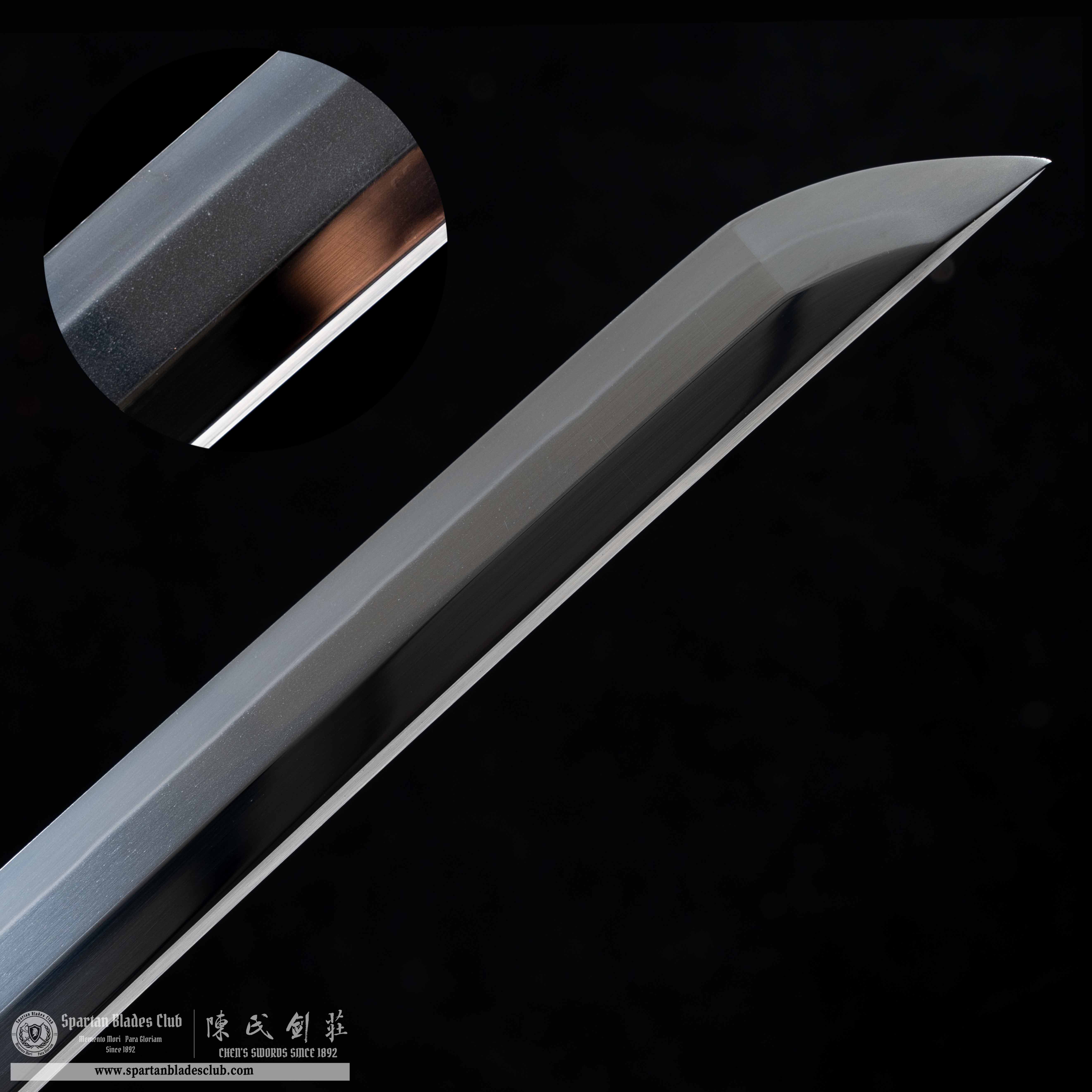 HY30|Dark - Gold Shimmer Katana|Katana|Tamahagane steel|Clay-tempered|Real Hamon|Black&golden|Battle-Ready|Full-tang|Spartan Blades Club|CHEN'S SWORDS 1892 - Spartan Blades Club - 陳氏劍莊1892