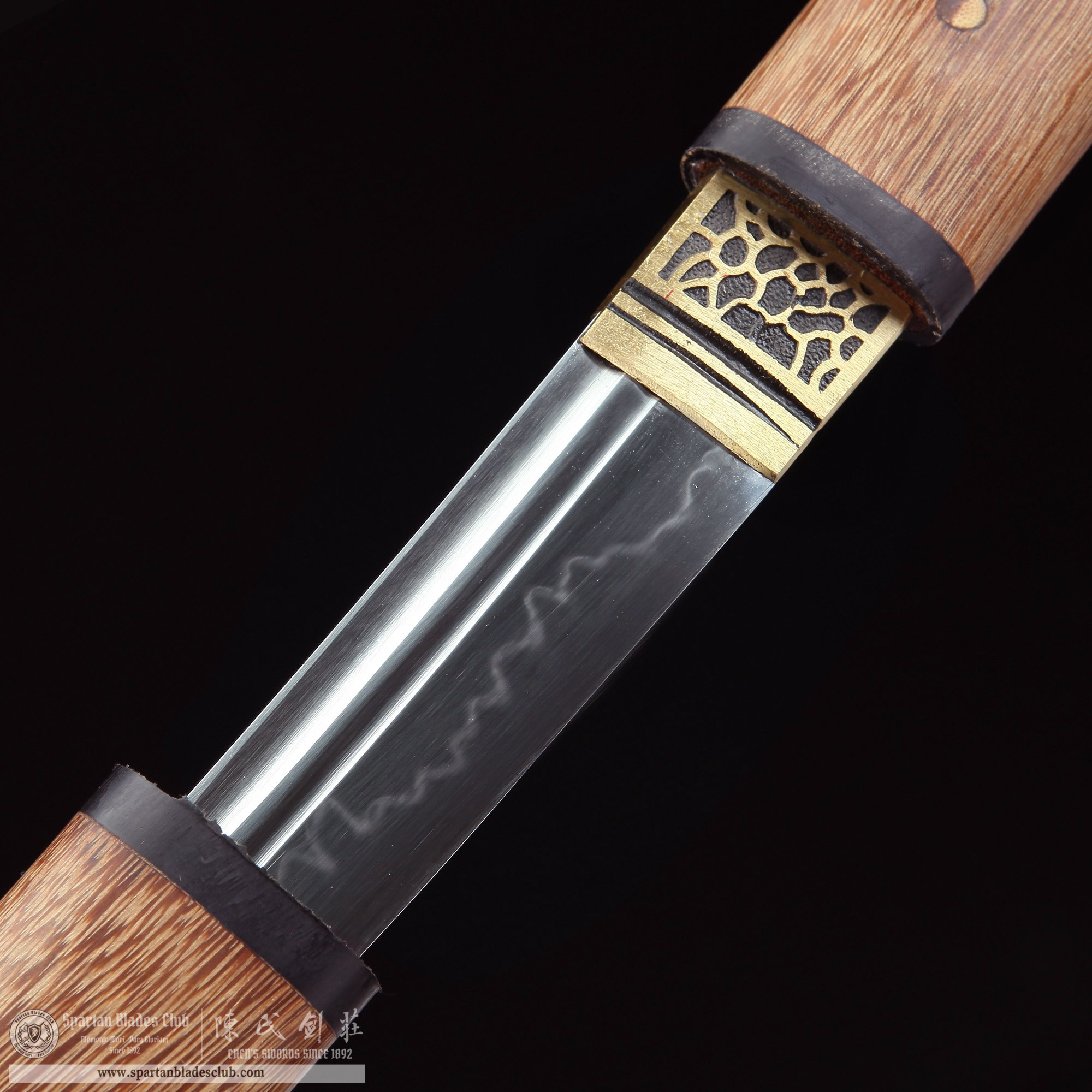 🌟TK99 🌟Han Ying Samurai(寒影武士) - Daisho set (Katana + Wakizashi + Tanto)- T10 Steel - Clay Tempered -Shirasaya Koshirae-  Full Tang - Battle-Ready - S.B.C & CHEN'S SWORDS 1892 - Spartan Blades Club - 陳氏劍莊1892