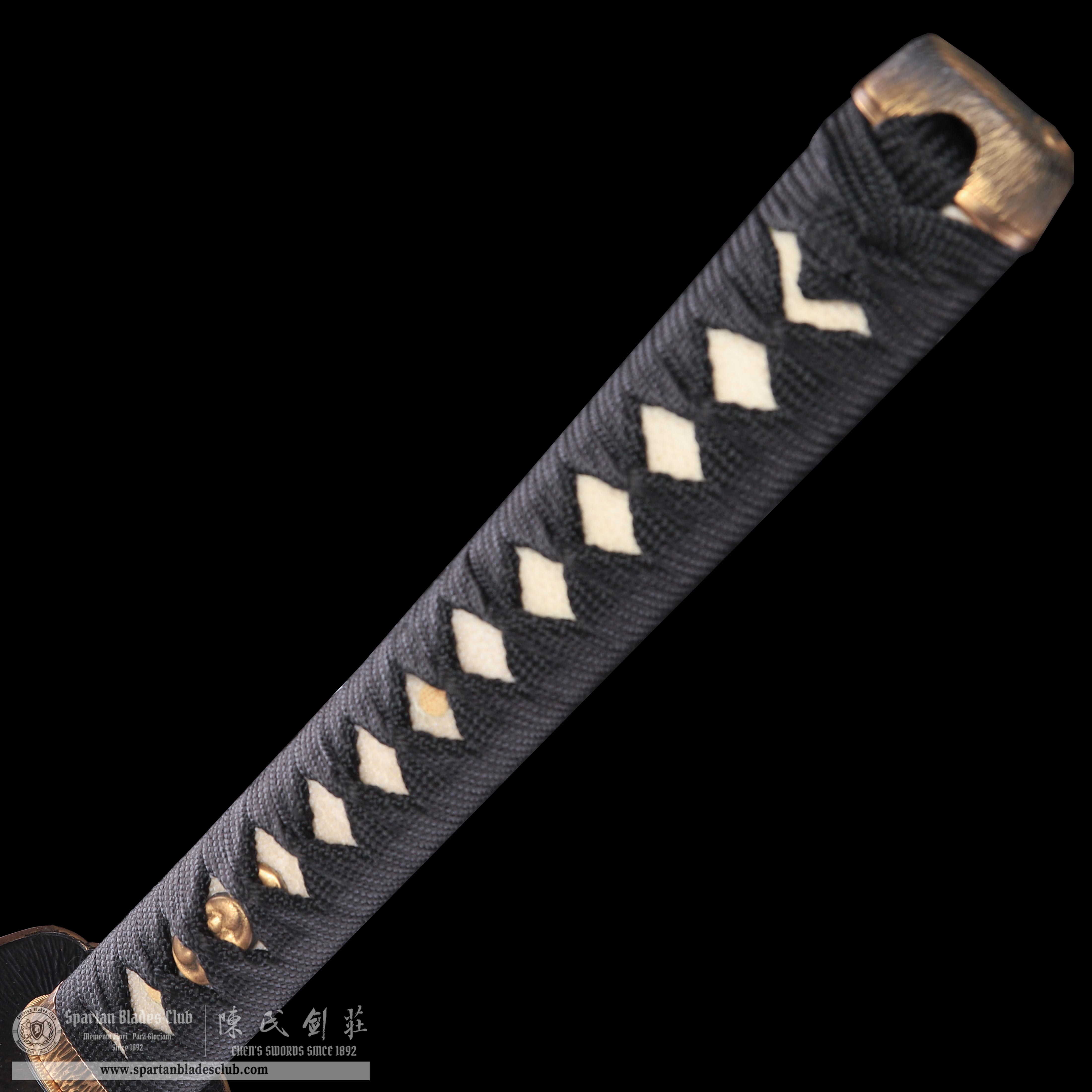 HY35|Noctis Gild|Katana|T10 steel|Clay-tempered|Real Hamon|Black|Battle-Ready|Full-tang|Spartan Blades Club|CHEN'S SWORDS 1892 - Spartan Blades Club