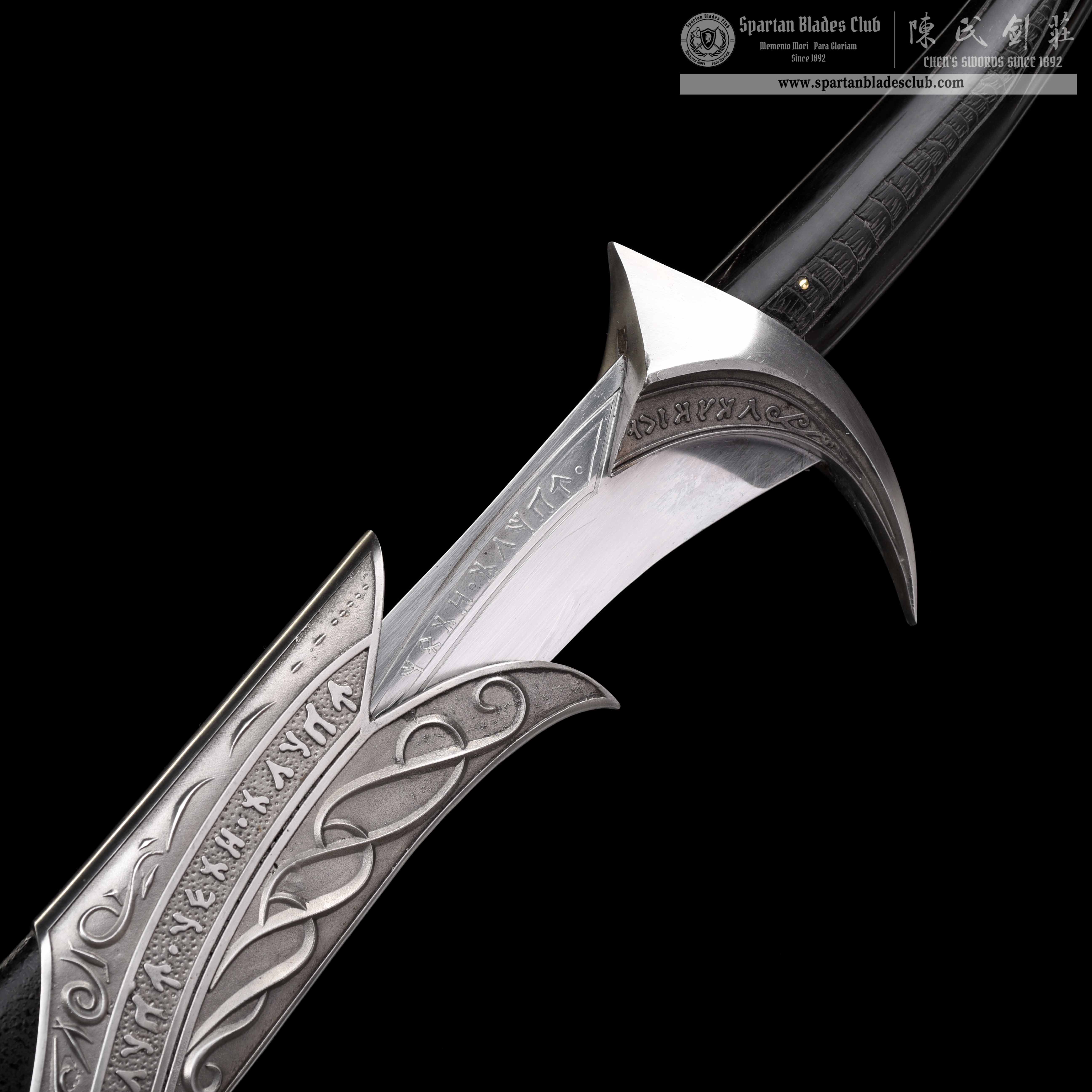 TR07|Orcrist|European Sword|High manganese steel|Black&silvery|The Hobbit| Battle-Ready|Full-tang|Spartan Blades Club|CHEN'S SWORDS 1892 - Spartan Blades Club - 陳氏劍莊1892