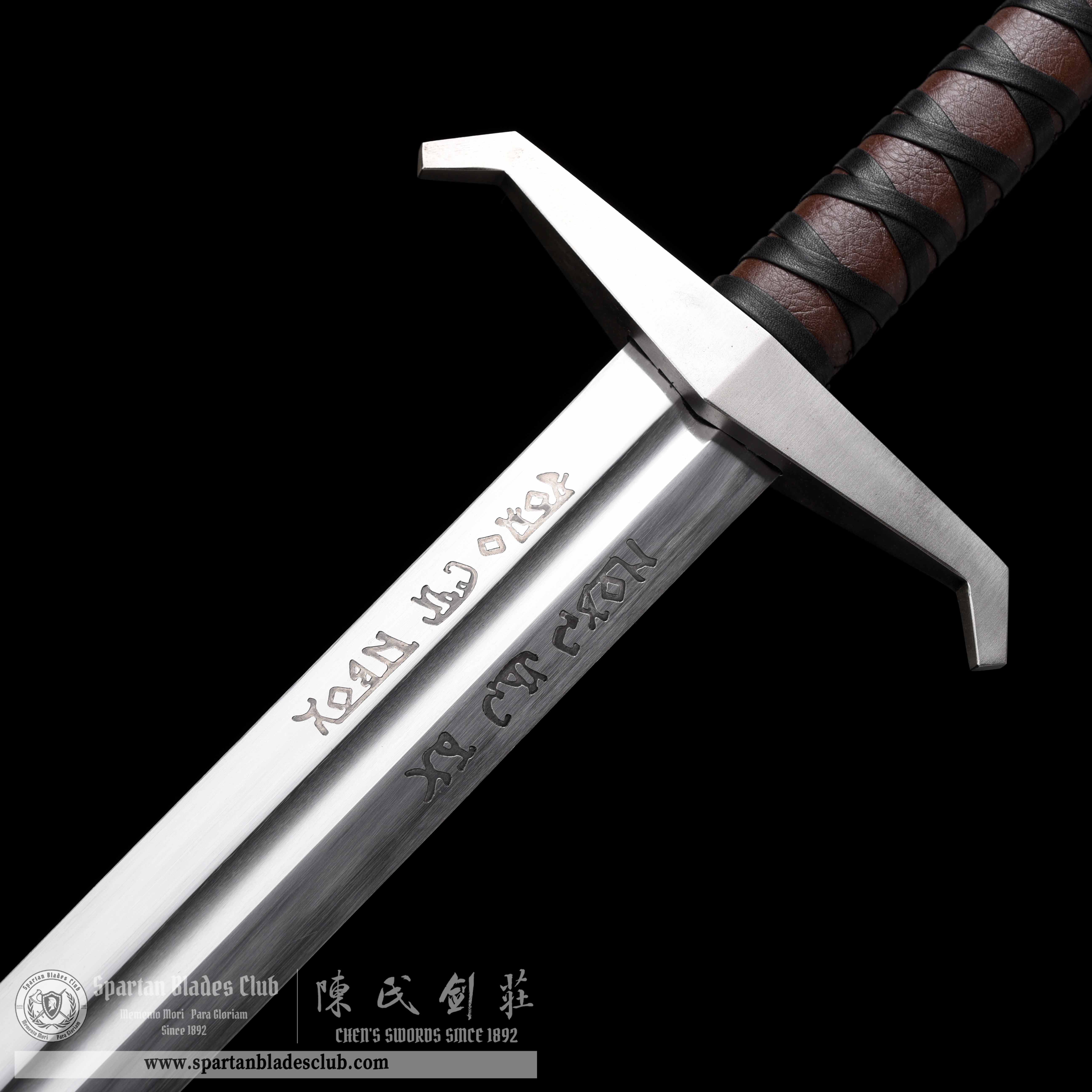 TR06｜The Sword in the Stone｜European Sword｜5160 steel(spring steel)｜Black&silvery｜King Arthur｜Battle-Ready｜Full-tang｜Spartan Blades Club｜CHEN'S SWORDS 1892 - Spartan Blades Club - 陳氏劍莊1892