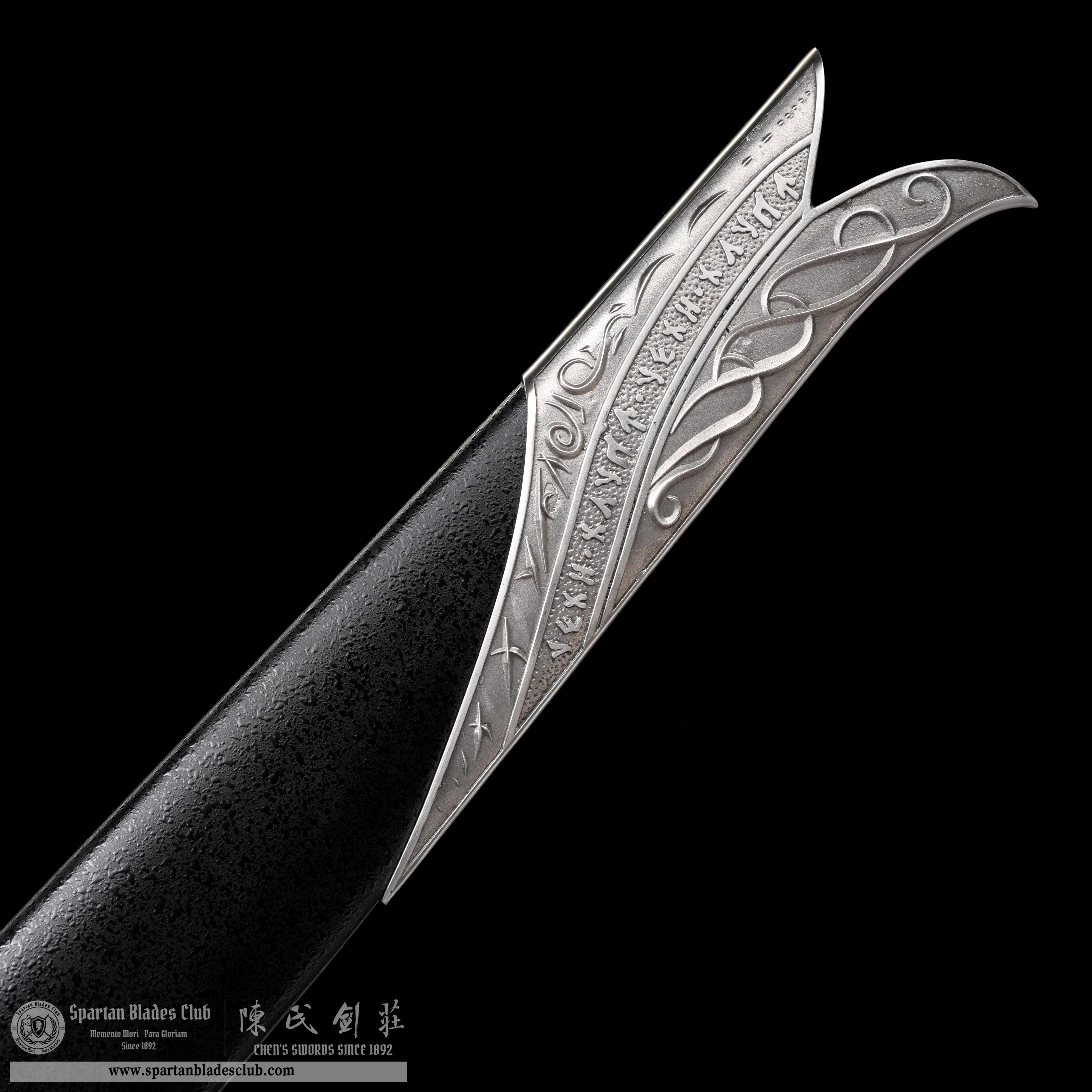 TR07｜Orcrist｜European Sword｜High manganese steel｜Black&silvery｜The Hobbit｜ Battle-Ready｜Full-tang｜Spartan Blades Club｜CHEN'S SWORDS 1892 - Spartan Blades Club - 陳氏劍莊1892