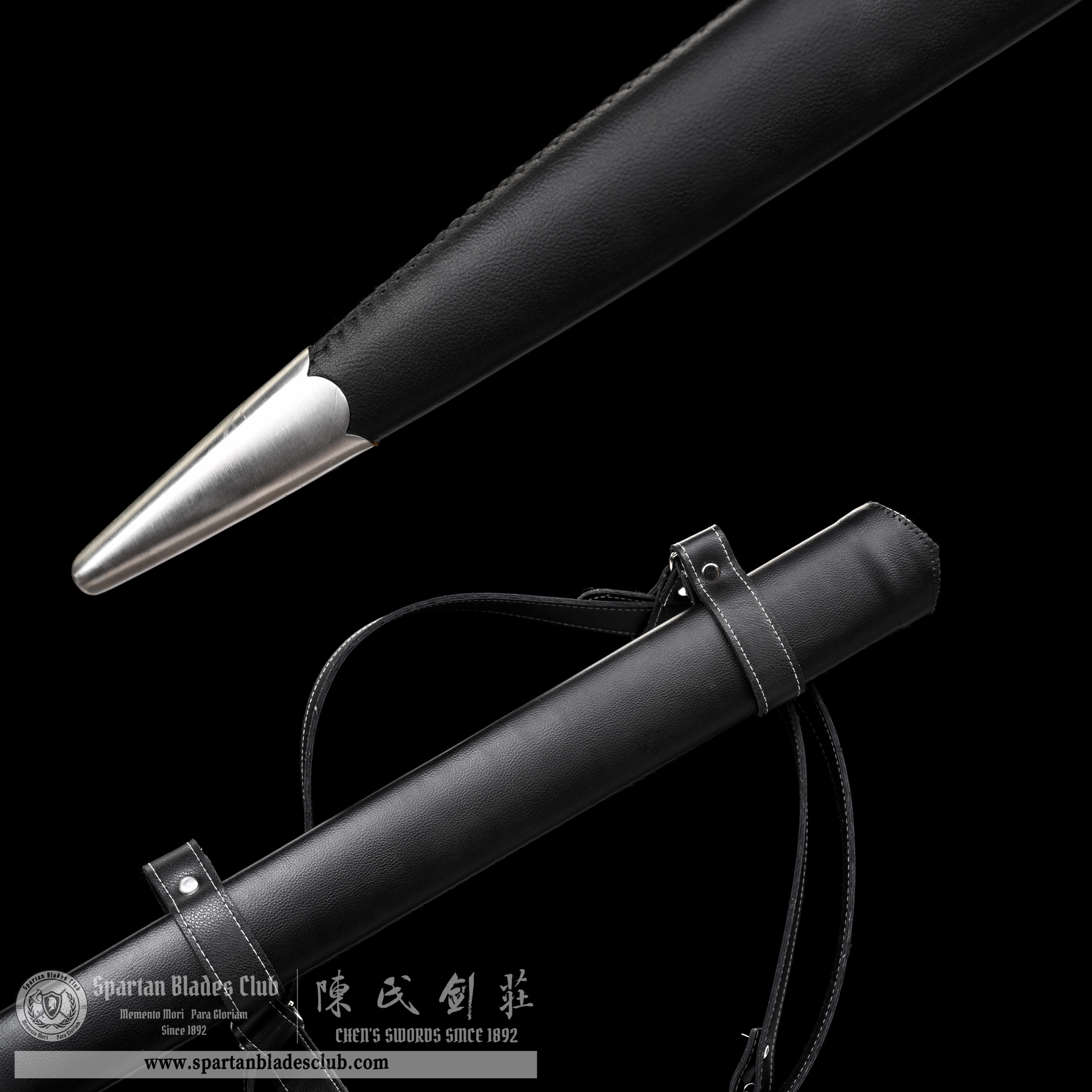 TR06｜The Sword in the Stone｜European Sword｜5160 steel(spring steel)｜Black&silvery｜King Arthur｜Battle-Ready｜Full-tang｜Spartan Blades Club｜CHEN'S SWORDS 1892 - Spartan Blades Club - 陳氏劍莊1892