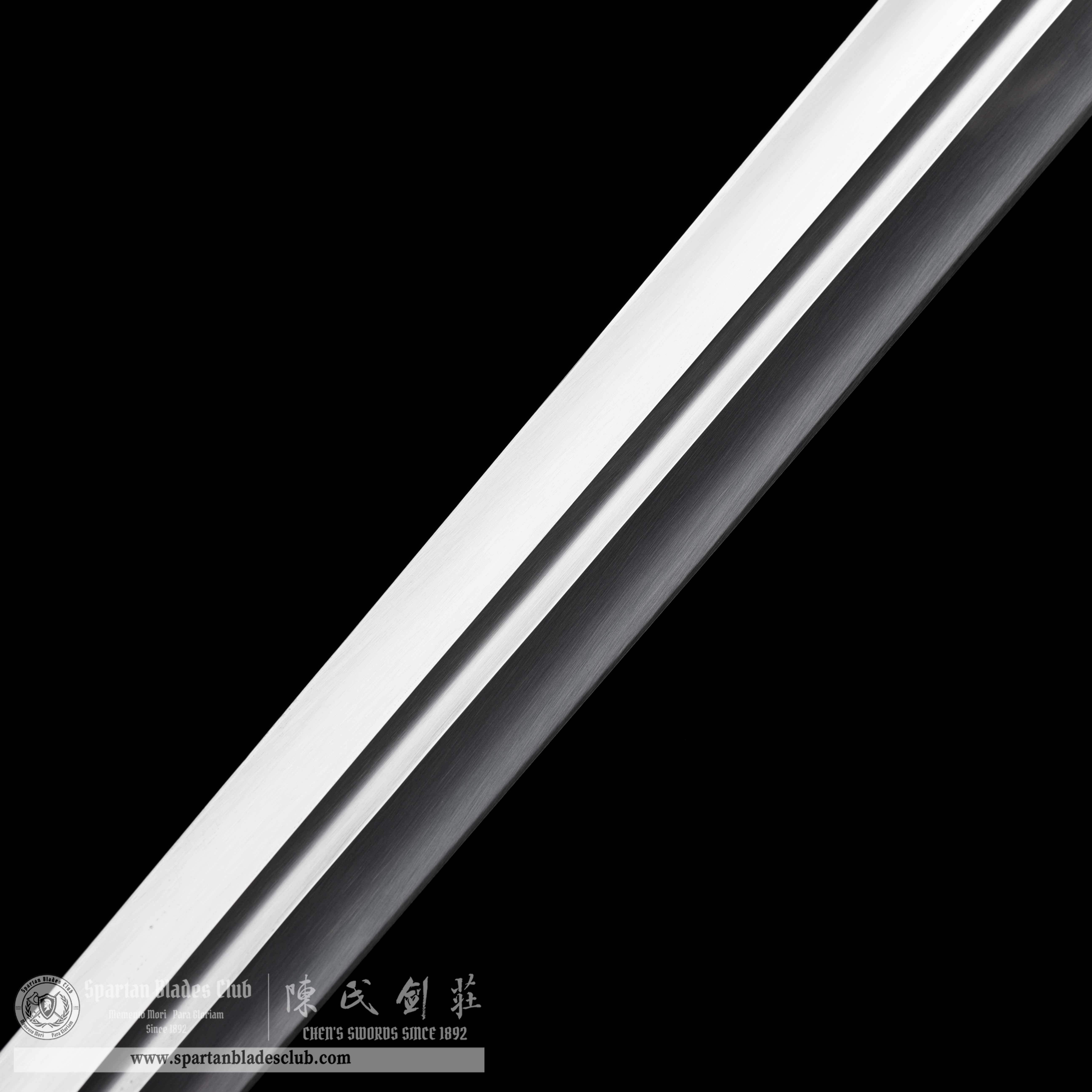 TR08｜Vortex Edge｜European Sword｜High manganese steel｜Black&silvery｜Battle-Ready｜Full-tang｜Spartan Blades Club｜CHEN'S SWORDS 1892 - Spartan Blades Club - 陳氏劍莊1892