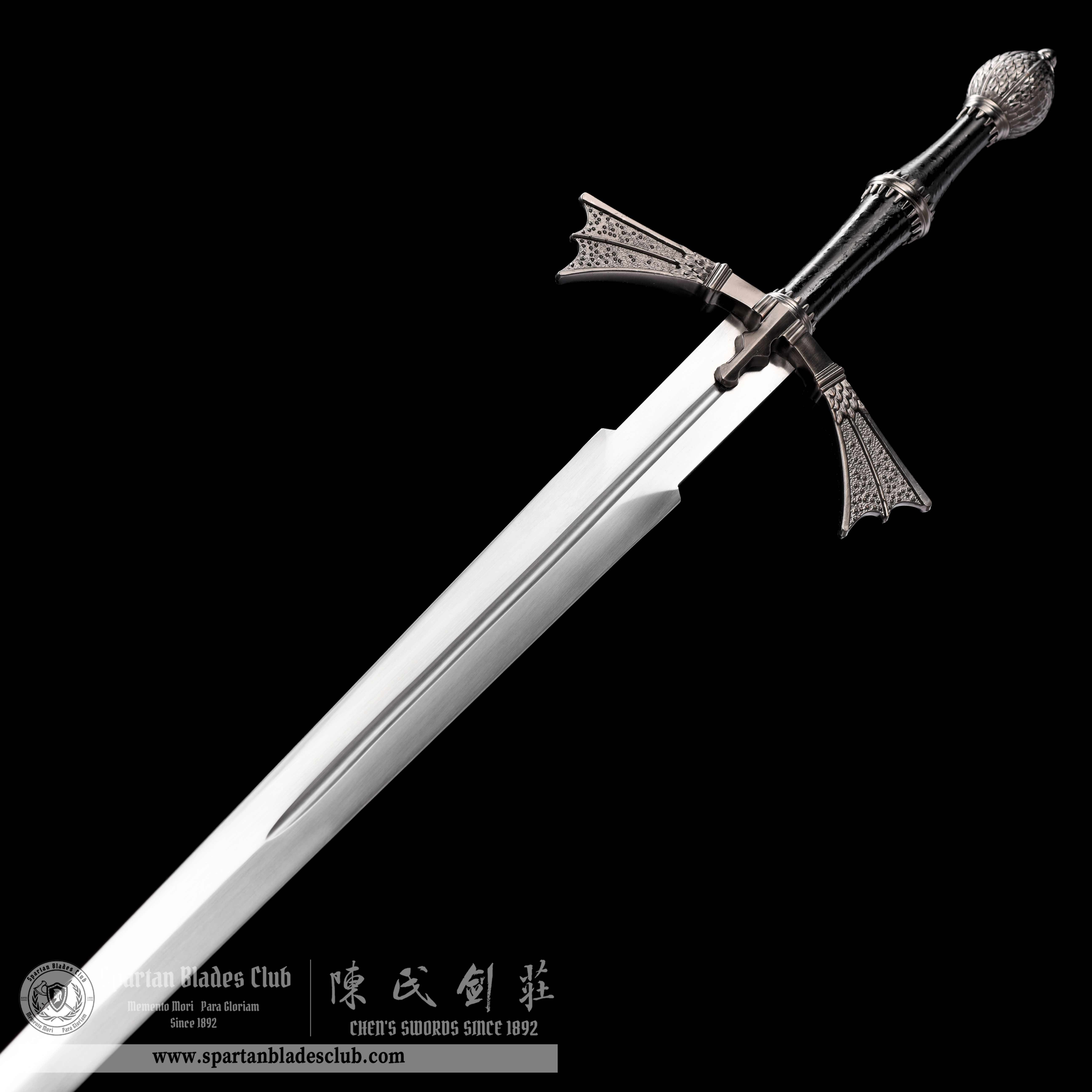 TR11|Dark Sister Replica|Game of Thrones|European Sword|High Manganese steel|Black&silvery|Battle-Ready|Full-tang|Spartan Blades Club|CHEN'S SWORDS 1892 - Spartan Blades Club - 陳氏劍莊1892