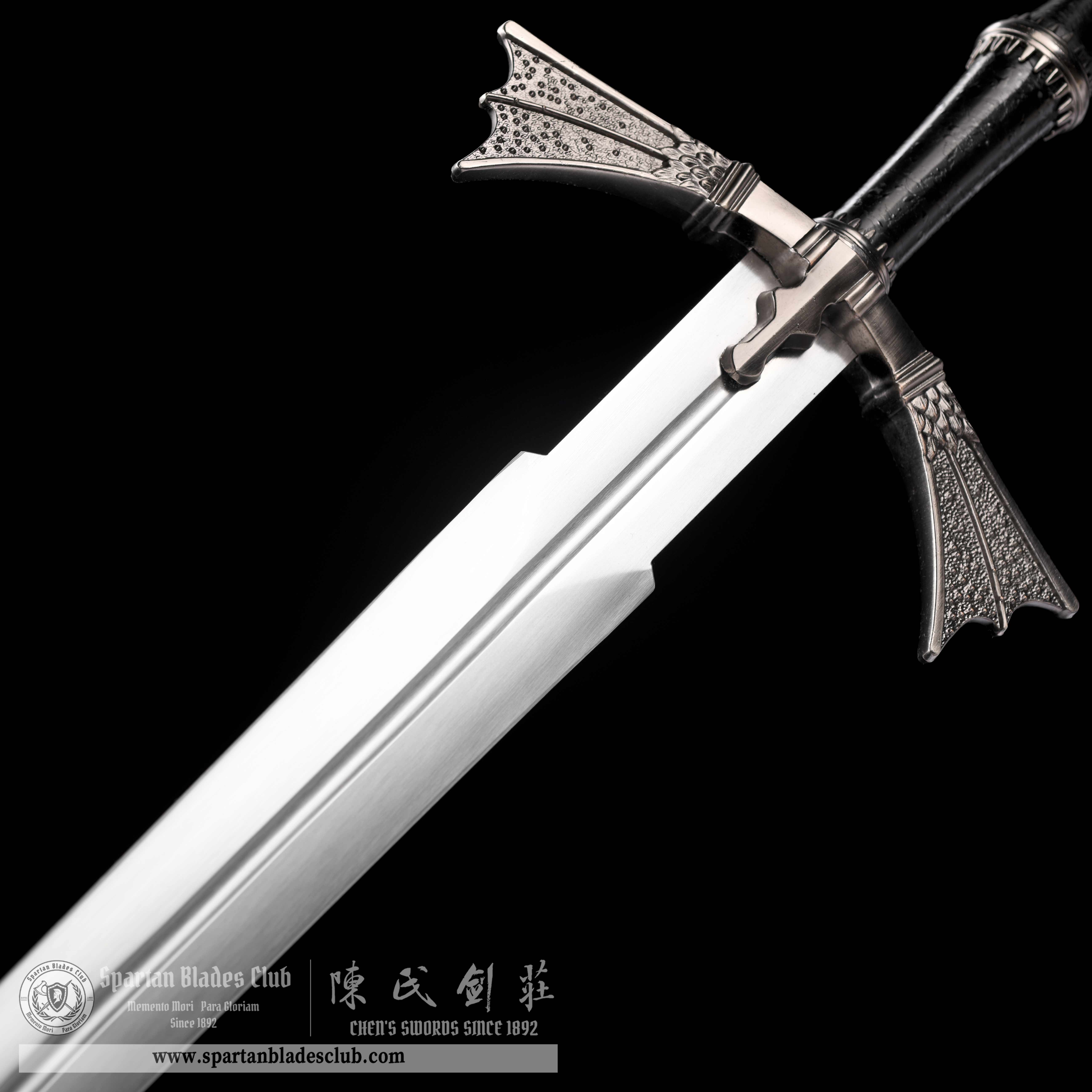TR11|Dark Sister Replica|Game of Thrones|European Sword|High Manganese steel|Black&silvery|Battle-Ready|Full-tang|Spartan Blades Club|CHEN'S SWORDS 1892 - Spartan Blades Club - 陳氏劍莊1892
