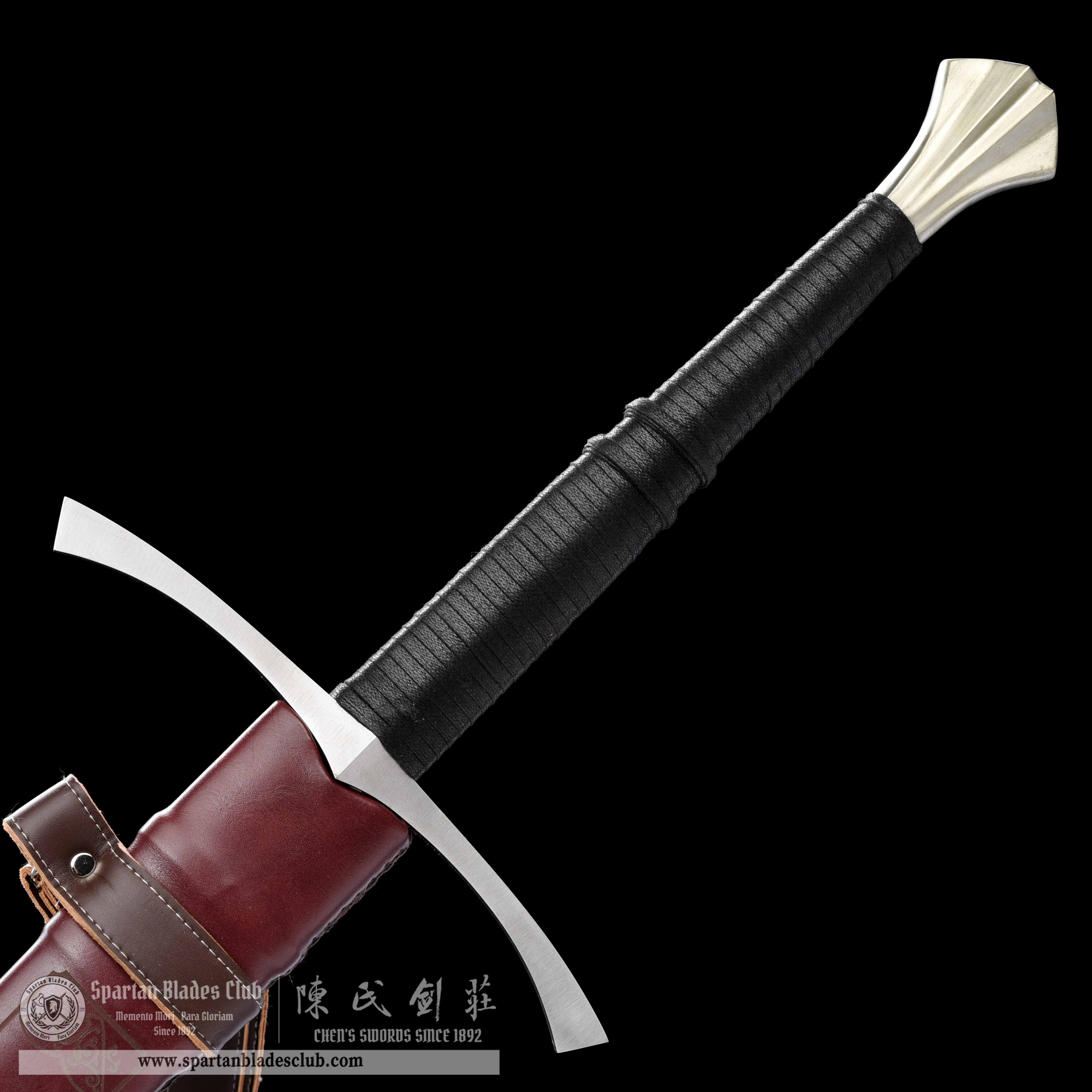 TR15｜True Hunting Longsword｜European Sword｜Manganese steel｜Black&brownish red｜Battle-Ready｜Full-tang｜Spartan Blades Club｜CHEN'S SWORDS 1892 - Spartan Blades Club - 陳氏劍莊1892
