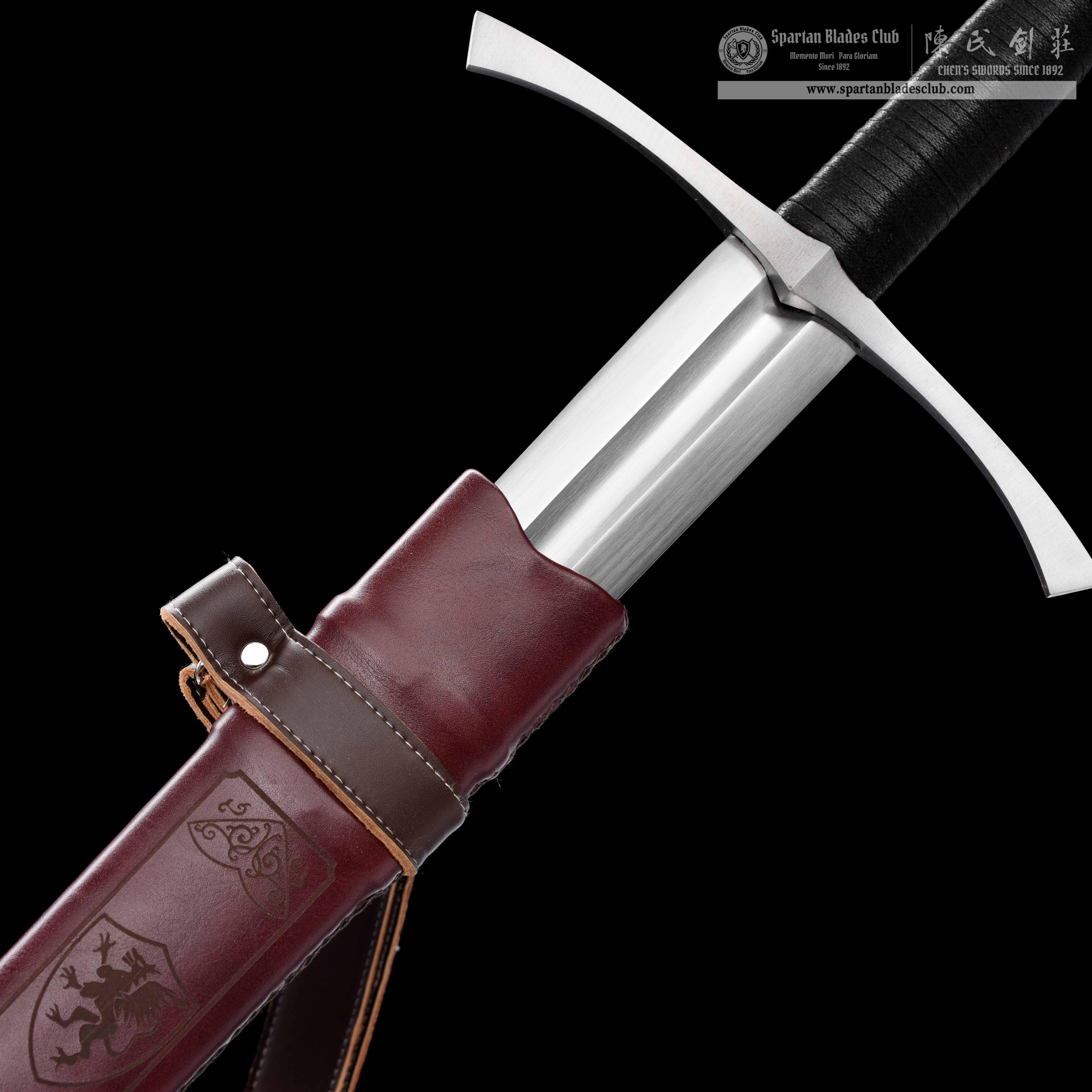 TR15|True Hunting Longsword|European Sword|Manganese steel|Black&brownish red|Battle-Ready|Full-tang|Spartan Blades Club|CHEN'S SWORDS 1892 - Spartan Blades Club - 陳氏劍莊1892