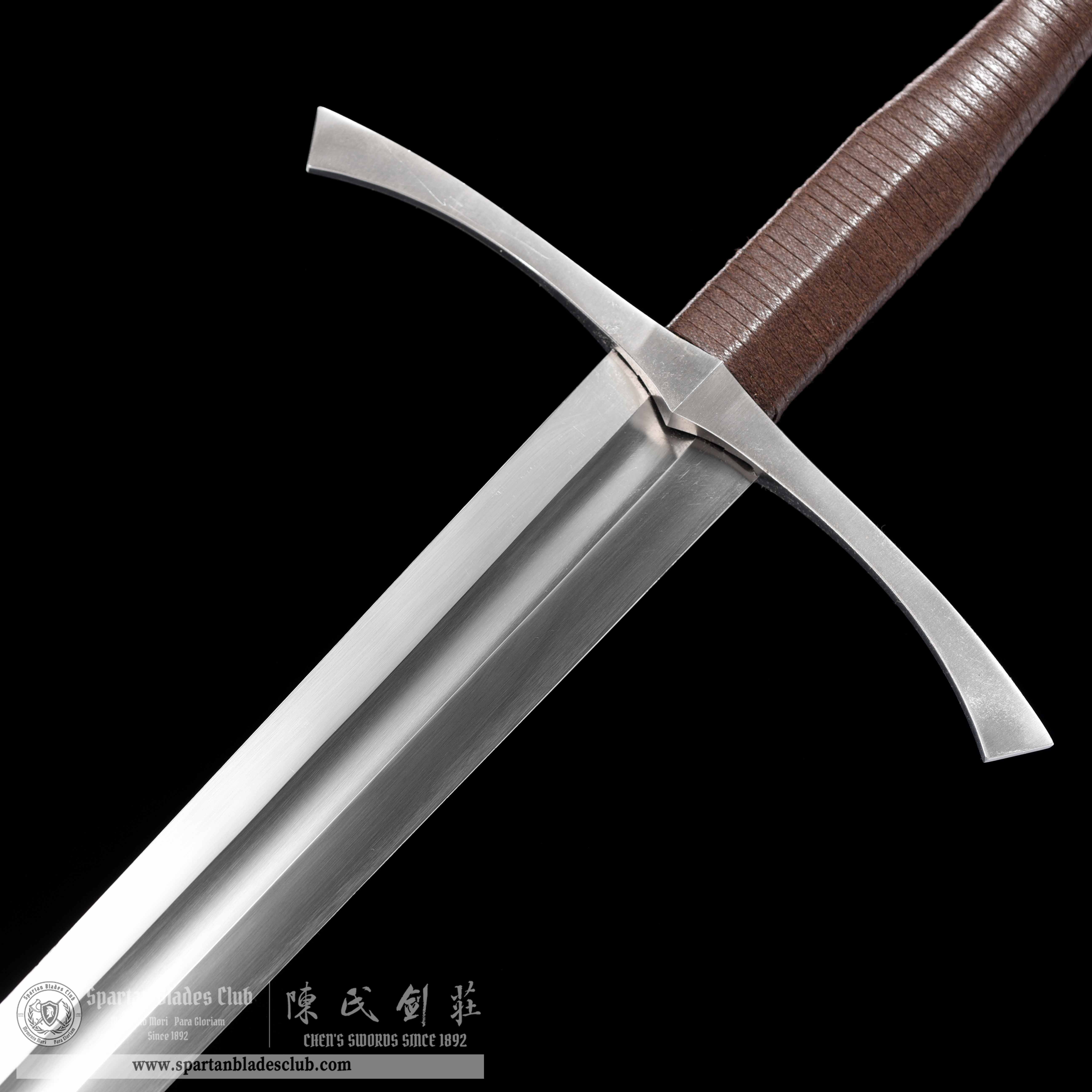 TR16｜Genuine Chase Longsword｜European Sword｜Manganese steel｜Black&brownish red｜Battle-Ready｜Full-tang｜Spartan Blades Club｜CHEN'S SWORDS 1892 - Spartan Blades Club - 陳氏劍莊1892