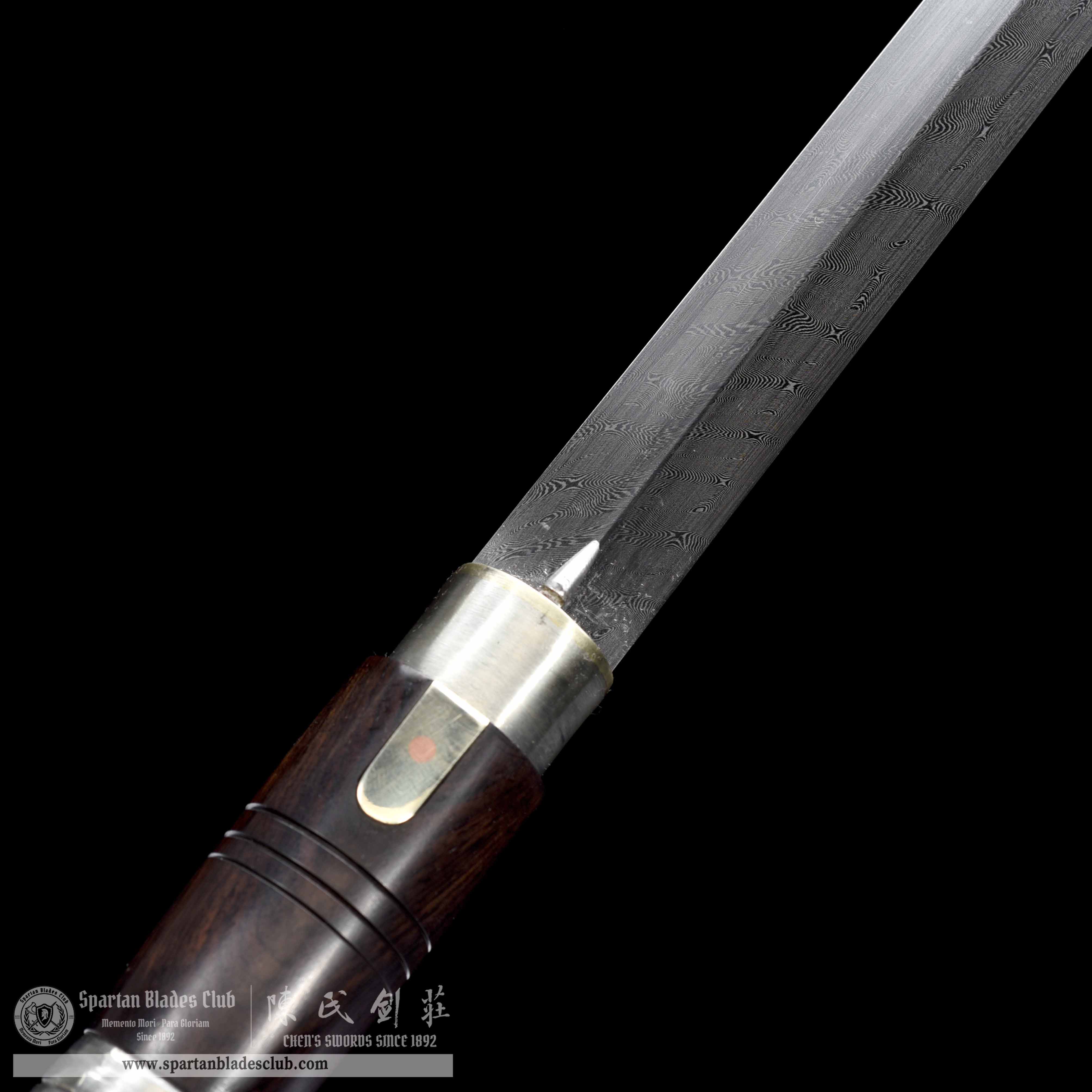 WS03｜Silver - Eagle Scepter Cane Sword｜Cane Sword｜Damascus steel｜Black&Silver｜Battle-Ready｜Full-tang｜Spartan Blades Club｜CHEN'S SWORDS 1892 - Spartan Blades Club - 陳氏劍莊1892