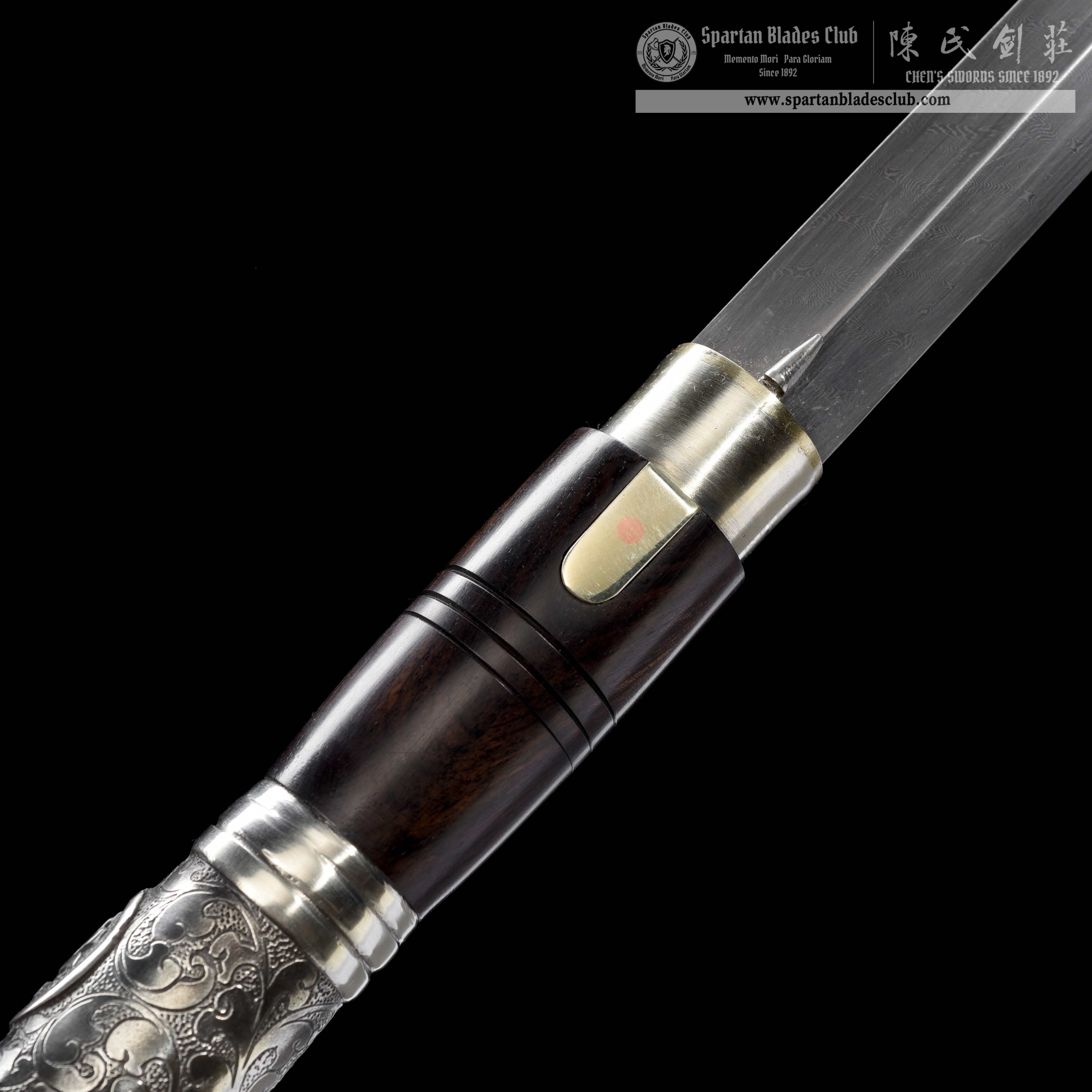 WS03｜Silver - Eagle Scepter Cane Sword｜Cane Sword｜Damascus steel｜Black&Silver｜Battle-Ready｜Full-tang｜Spartan Blades Club｜CHEN'S SWORDS 1892 - Spartan Blades Club - 陳氏劍莊1892