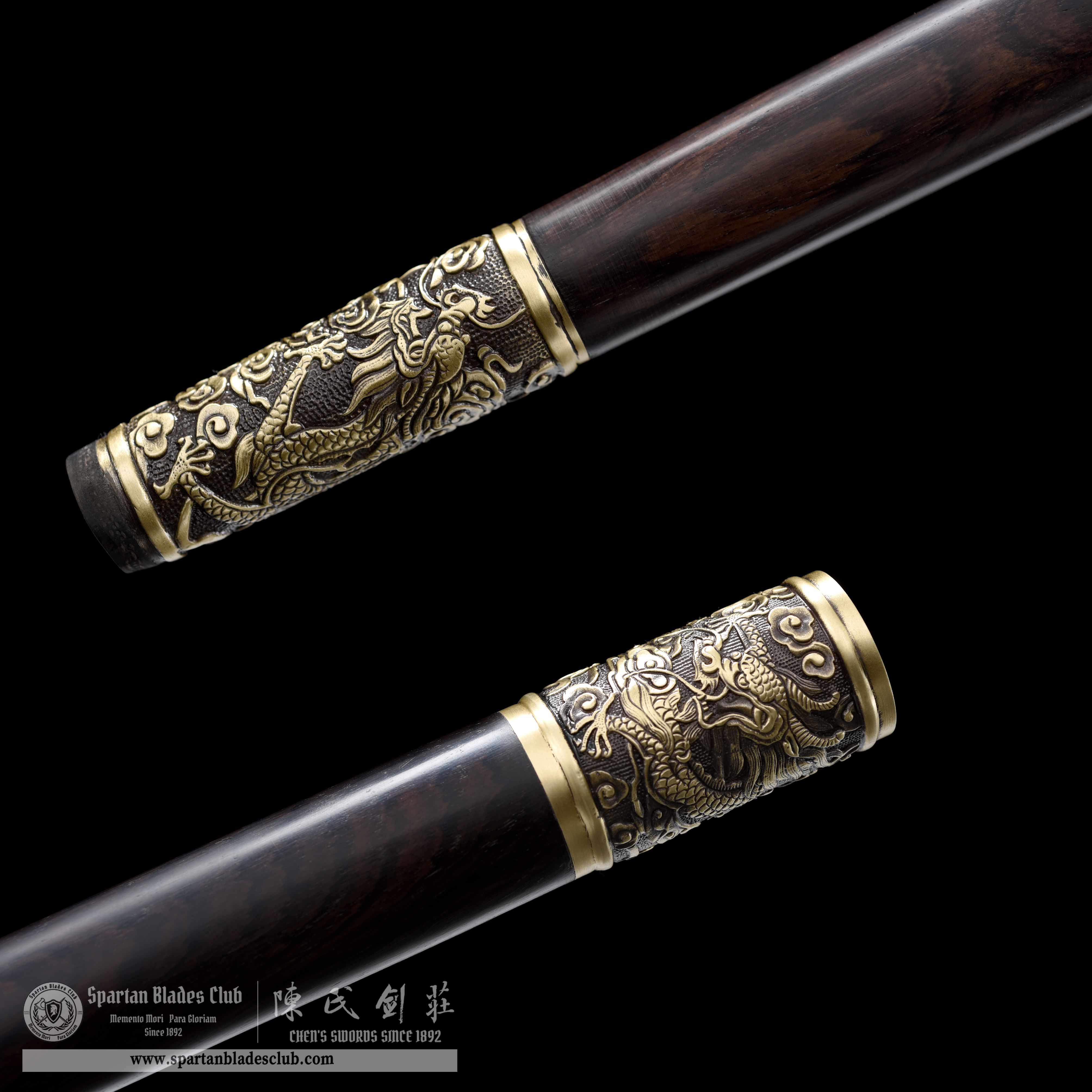 WS02｜Eagle - Shadow Scepter Cane Sword｜Cane Sword｜Damascus steel｜Black&golden｜Battle-Ready｜Full-tang｜Spartan Blades Club｜CHEN'S SWORDS 1892 - Spartan Blades Club - 陳氏劍莊1892