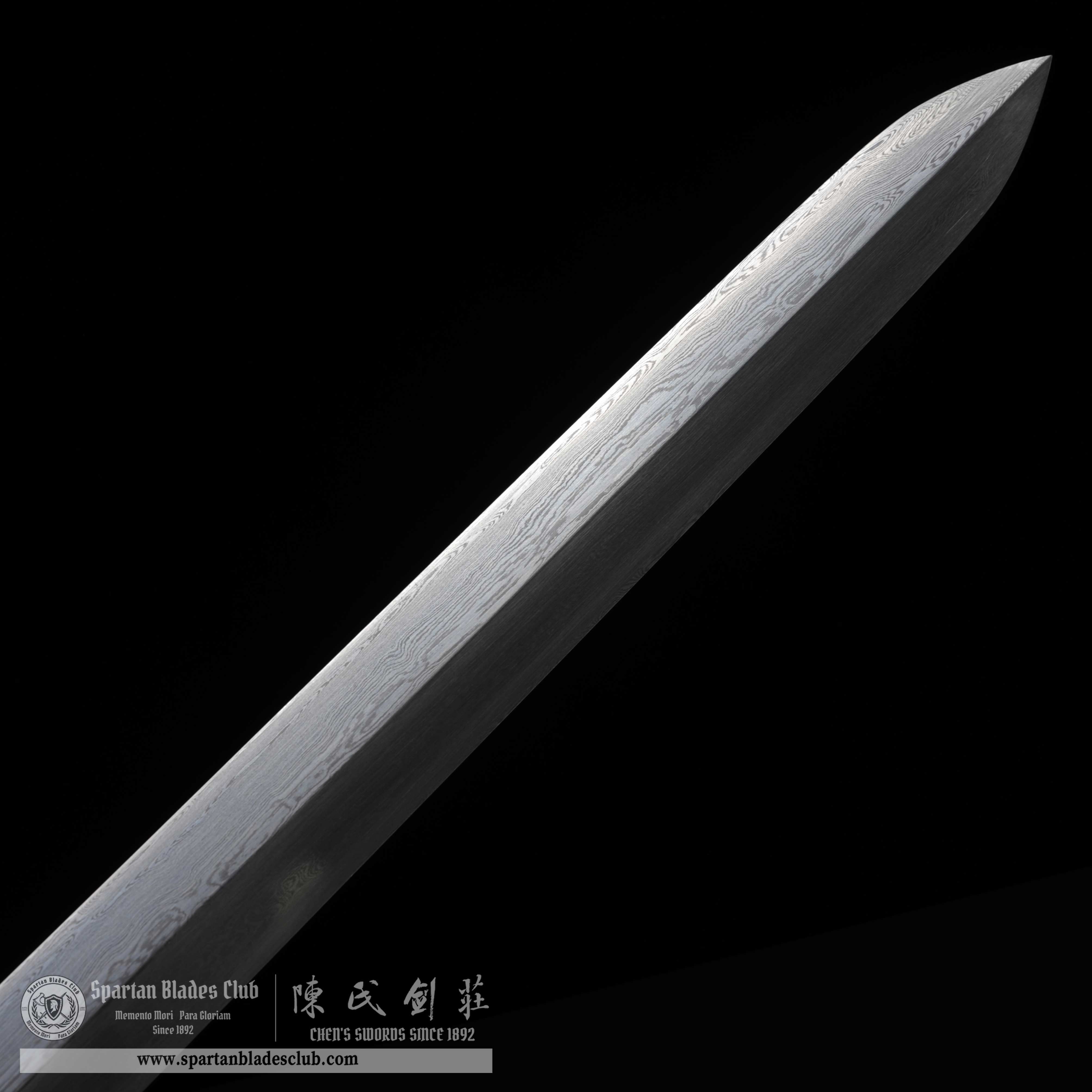 WS06｜Ebony Cane Sword｜Cane Sword｜Damascus steel｜loong(Chinese dragon)｜Black&golden｜Battle-Ready｜Full-tang｜Spartan Blades Club｜CHEN'S SWORDS 1892 - Spartan Blades Club - 陳氏劍莊1892