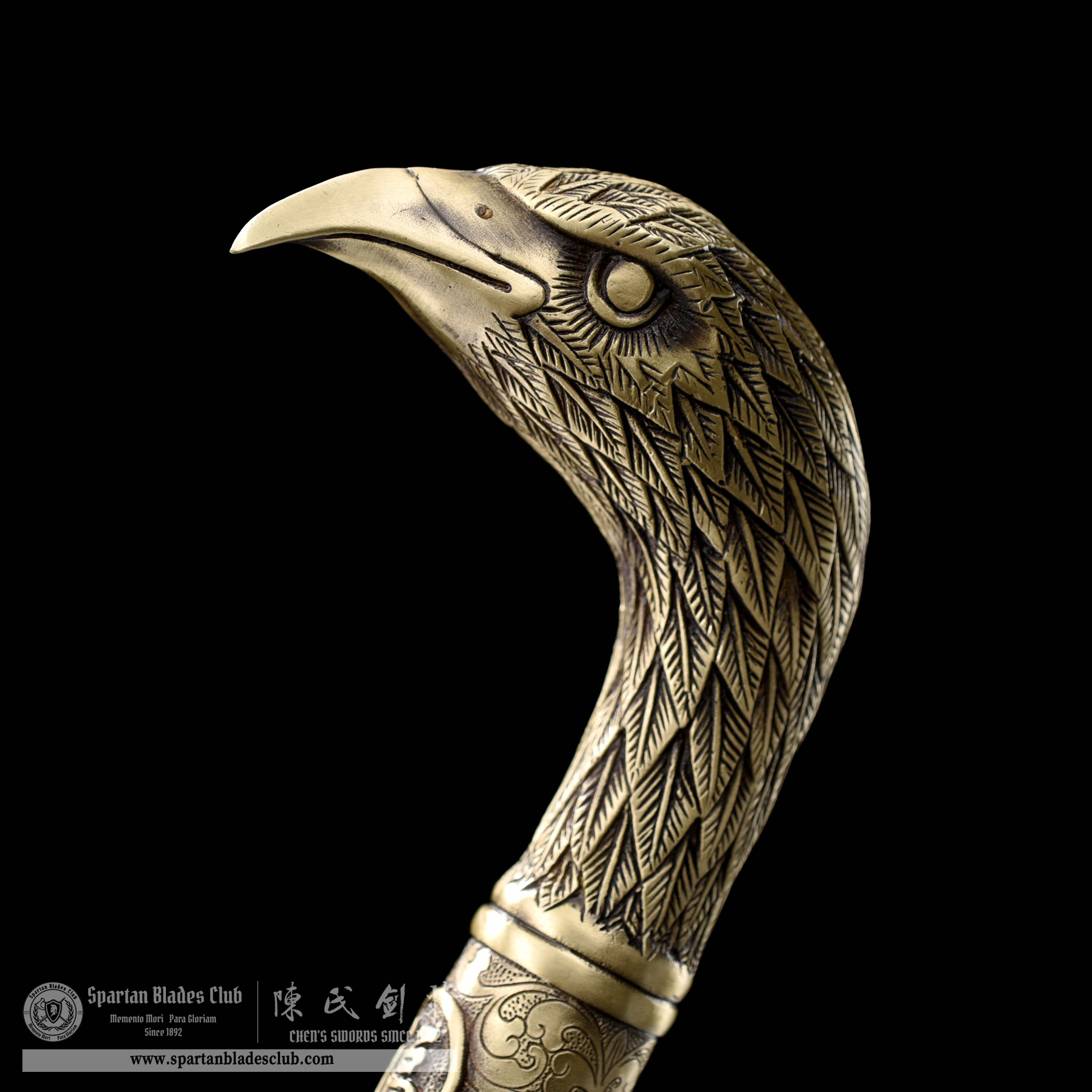 WS02|Eagle - Shadow Scepter Cane Sword|Cane Sword|Damascus steel|Black&golden|Battle-Ready|Full-tang|Spartan Blades Club|CHEN'S SWORDS 1892 - Spartan Blades Club - 陳氏劍莊1892