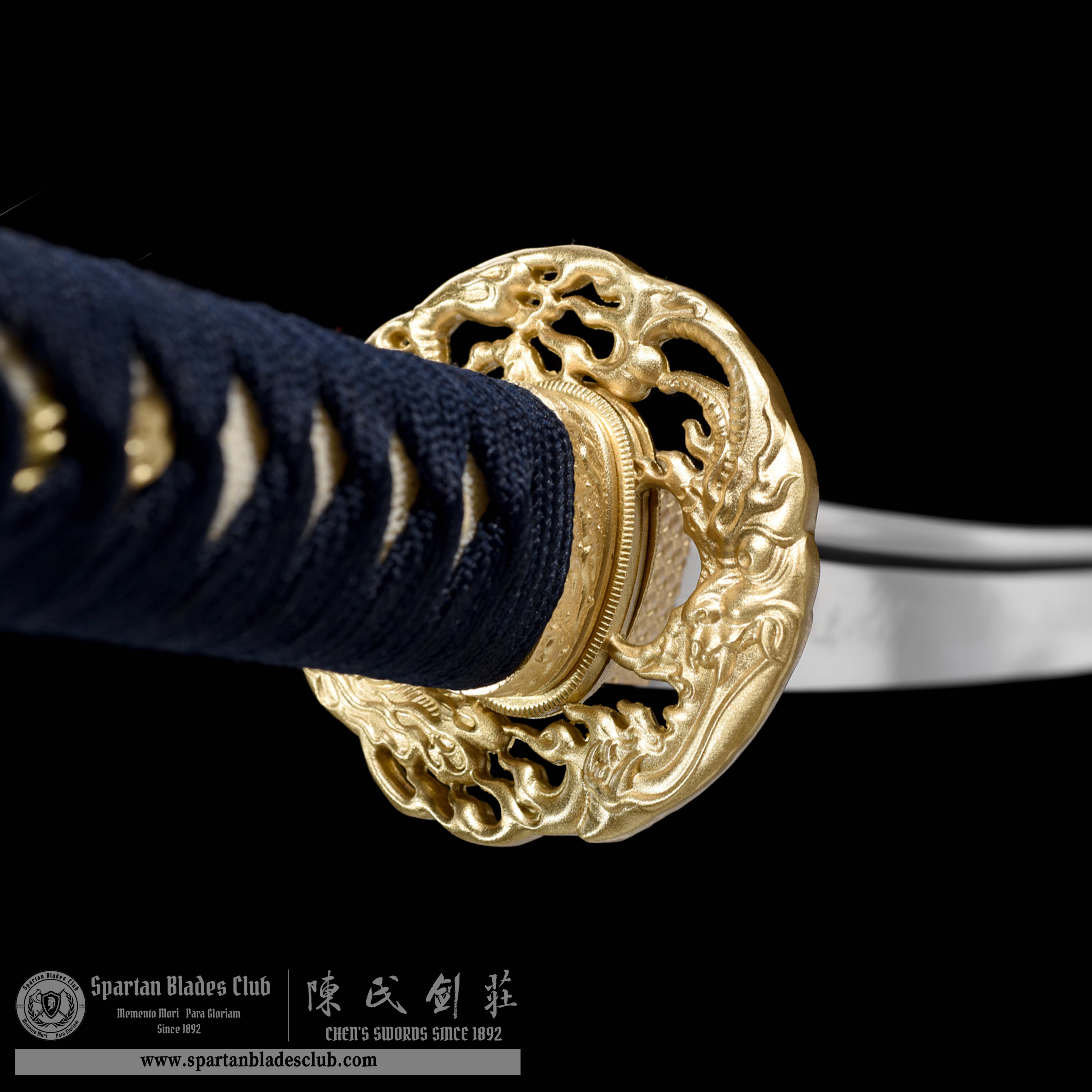 HW01|Sōran Samurai|Wakizashi|T10 steel|Clay-tempered|Real Hamon|Blue|Battle-Ready|Full-tang|Spartan Blades Club|CHEN'S SWORDS 1892 - Spartan Blades Club - 陳氏劍莊1892