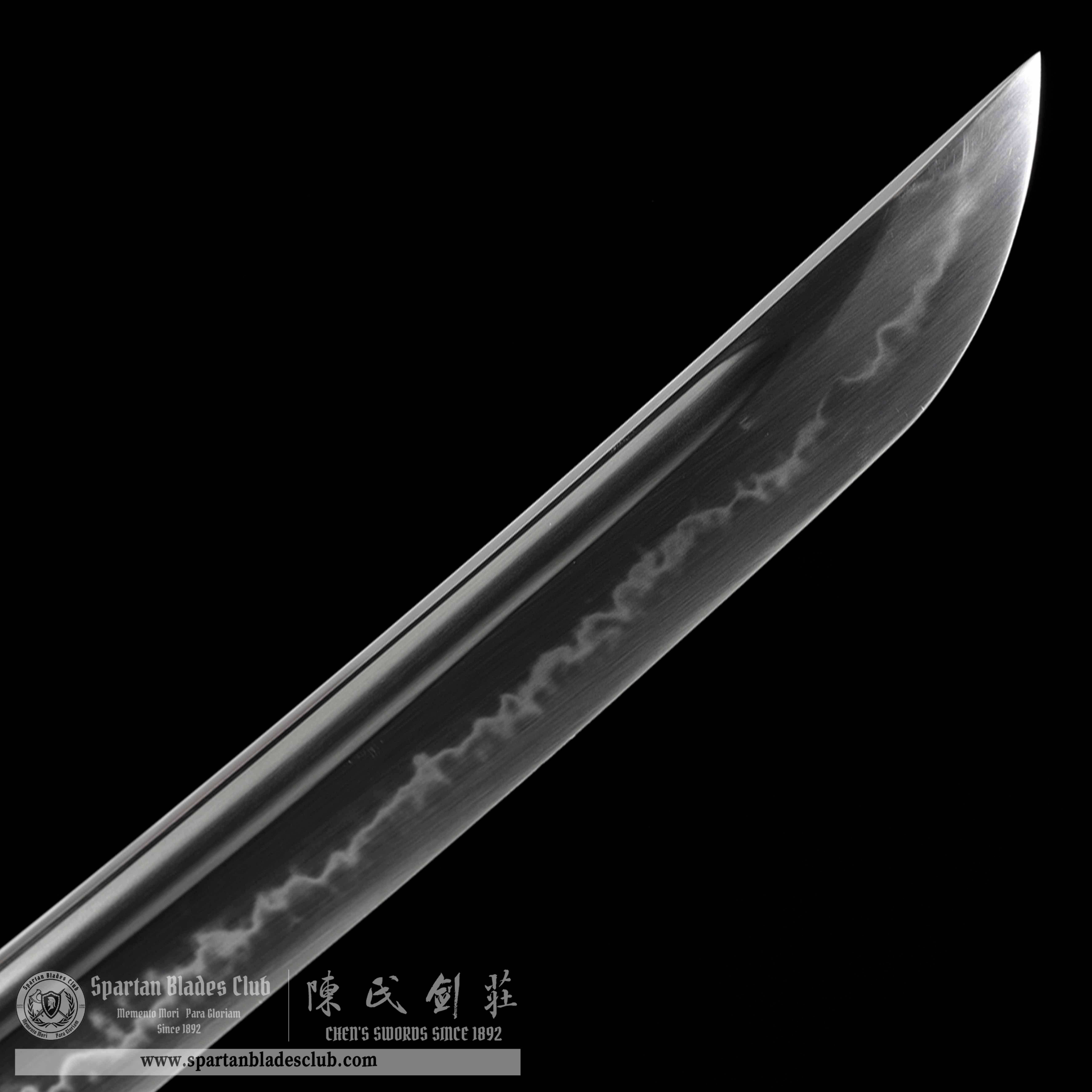 HW01|Sōran Samurai|Wakizashi|T10 steel|Clay-tempered|Real Hamon|Blue|Battle-Ready|Full-tang|Spartan Blades Club|CHEN'S SWORDS 1892 - Spartan Blades Club - 陳氏劍莊1892