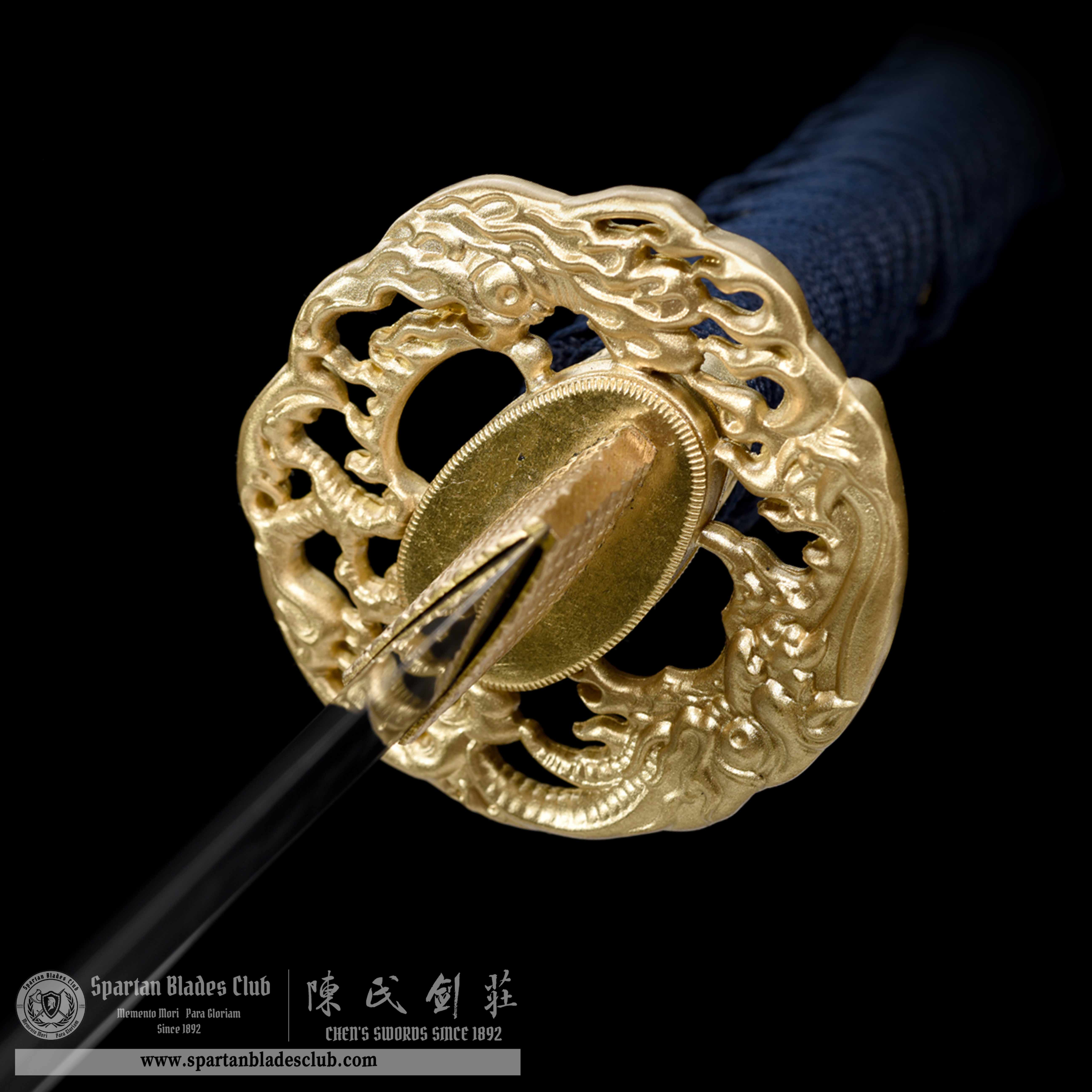 HW01|Sōran Samurai|Wakizashi|T10 steel|Clay-tempered|Real Hamon|Blue|Battle-Ready|Full-tang|Spartan Blades Club|CHEN'S SWORDS 1892 - Spartan Blades Club - 陳氏劍莊1892