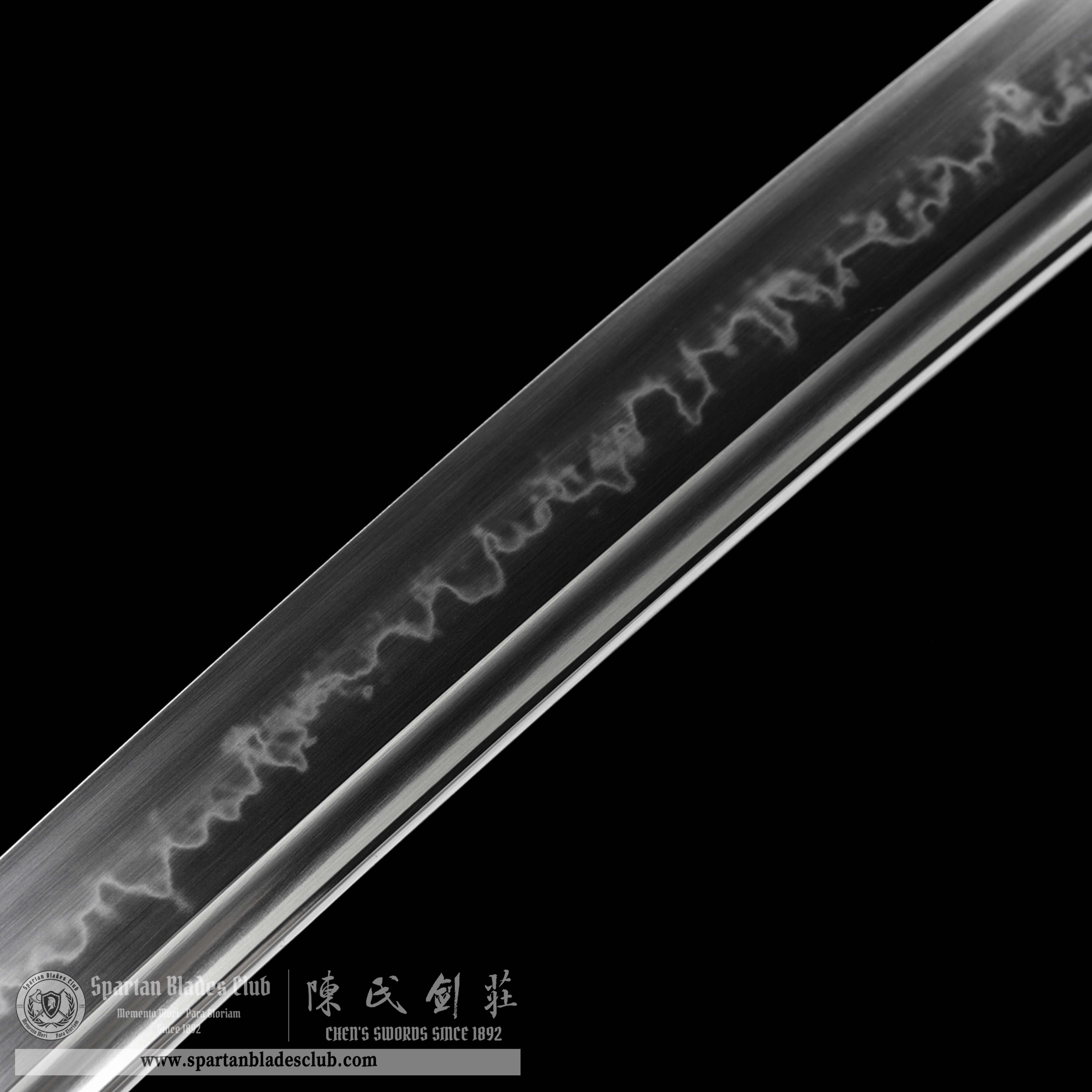 HW01|Sōran Samurai|Wakizashi|T10 steel|Clay-tempered|Real Hamon|Blue|Battle-Ready|Full-tang|Spartan Blades Club|CHEN'S SWORDS 1892 - Spartan Blades Club - 陳氏劍莊1892